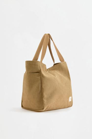Canvas shopper bag — BEIGE 2