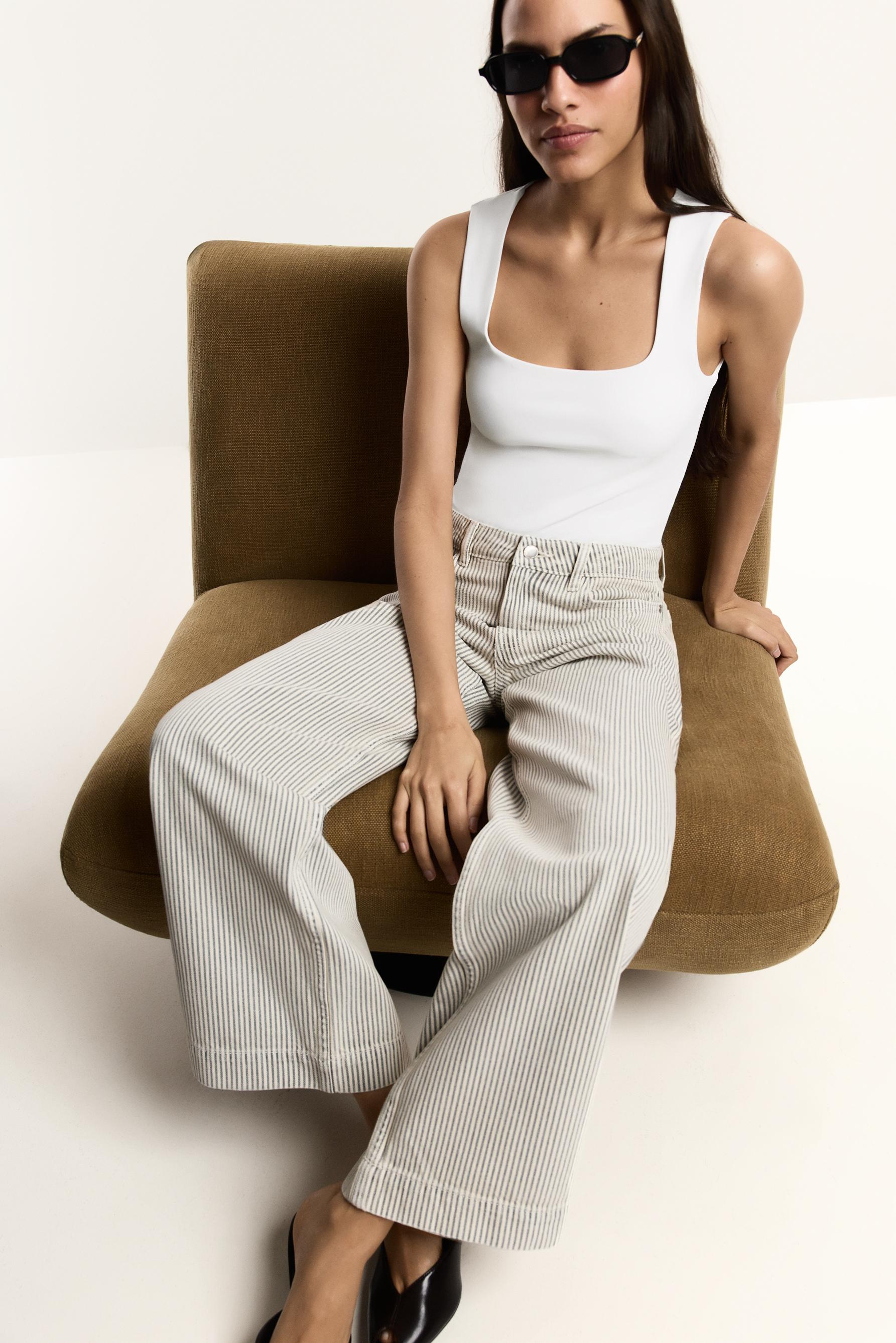 Polyamide strap bodysuit — WHITE