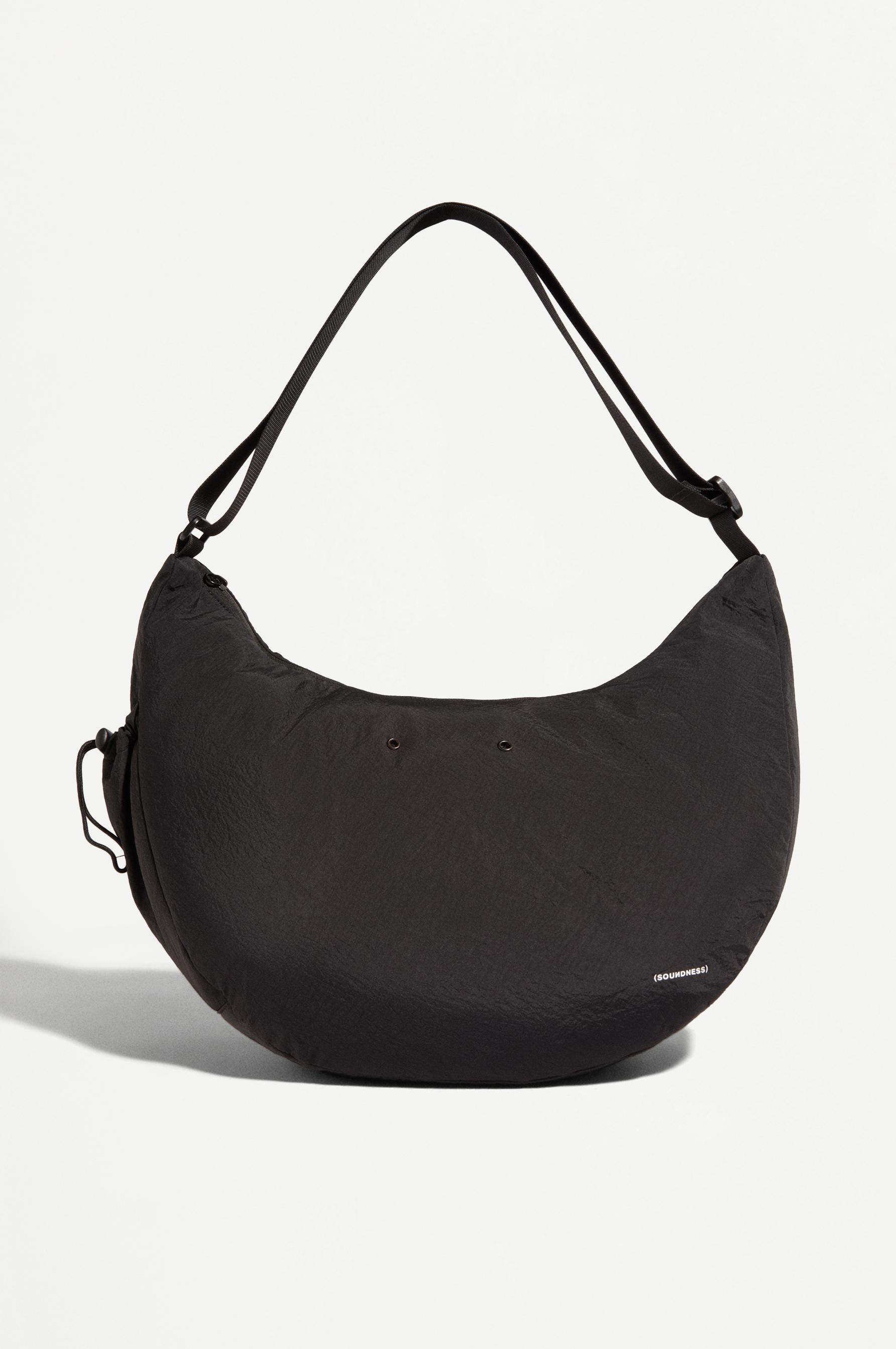 Soundness nylon crossbody bag — BLACK
