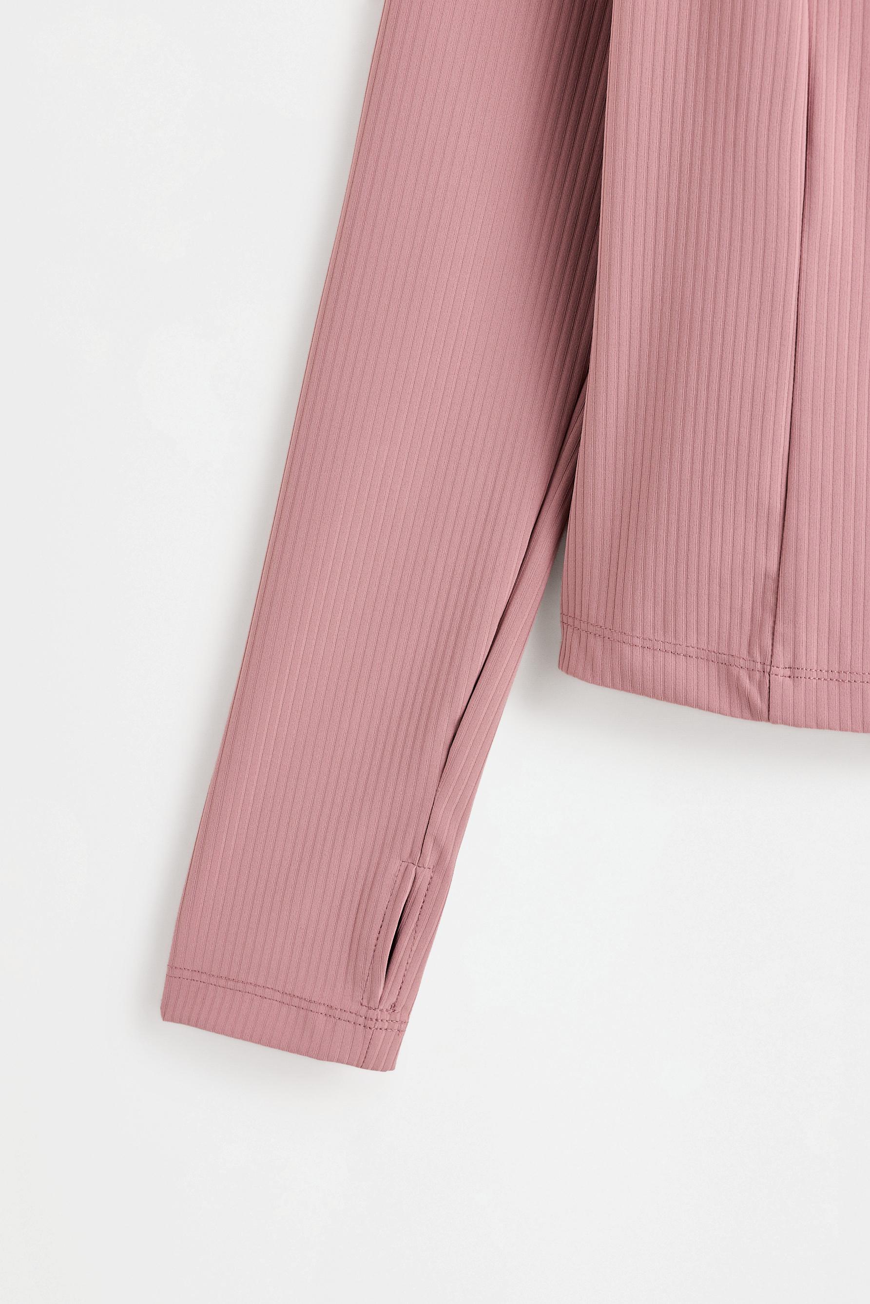 Ribbed sports jacket — PINK