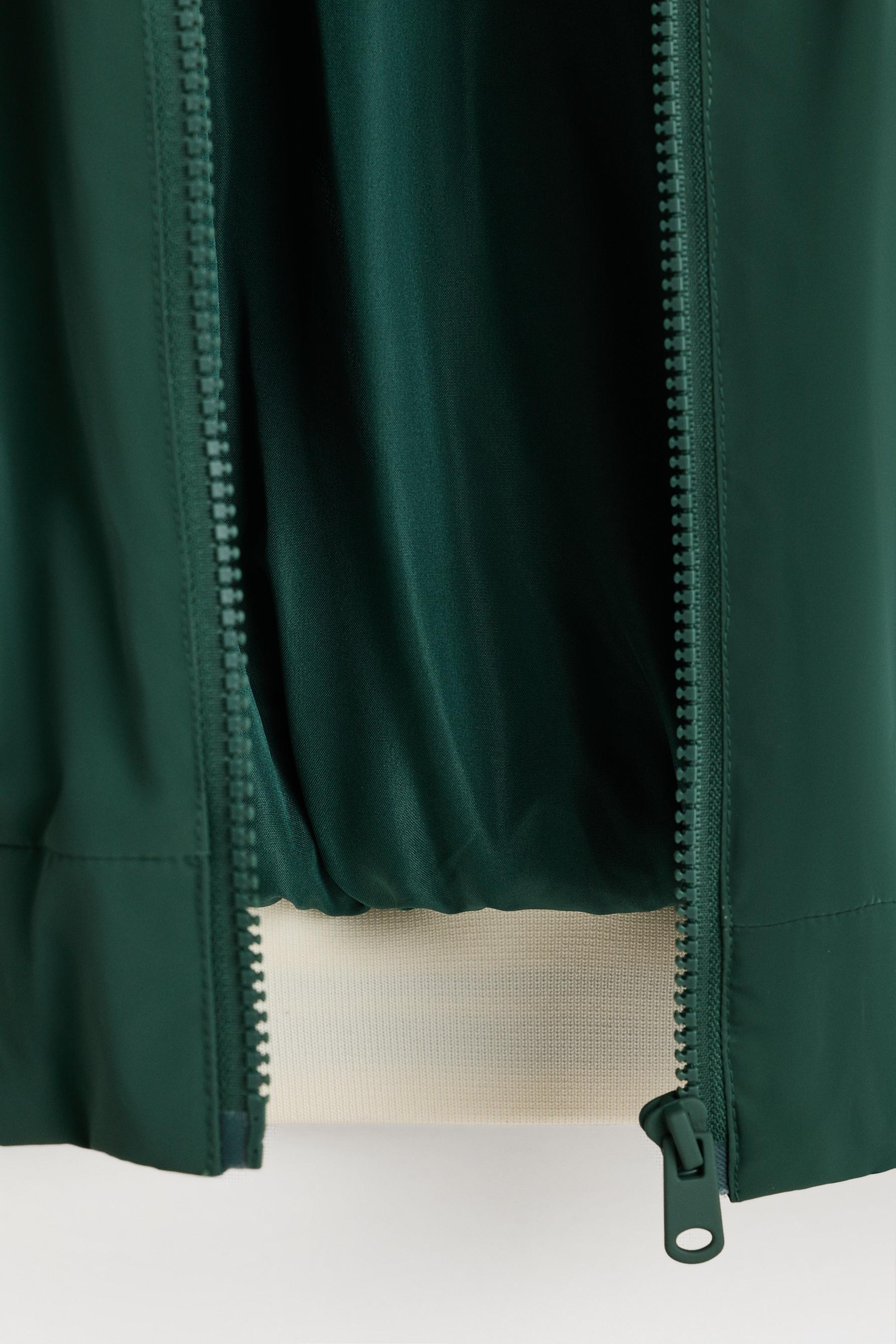 Bomber jacket with patches — TEAL GREEN