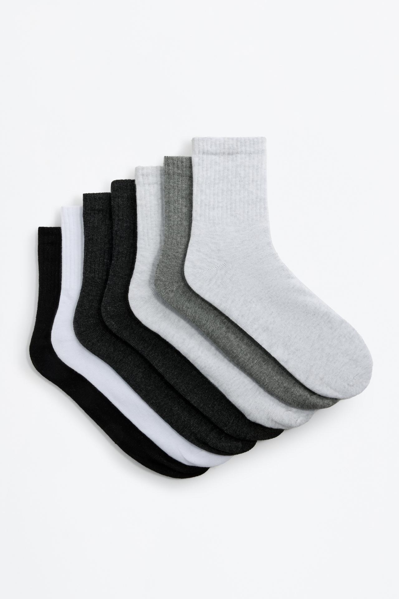 High ankle socks (7-Pack) — GREY