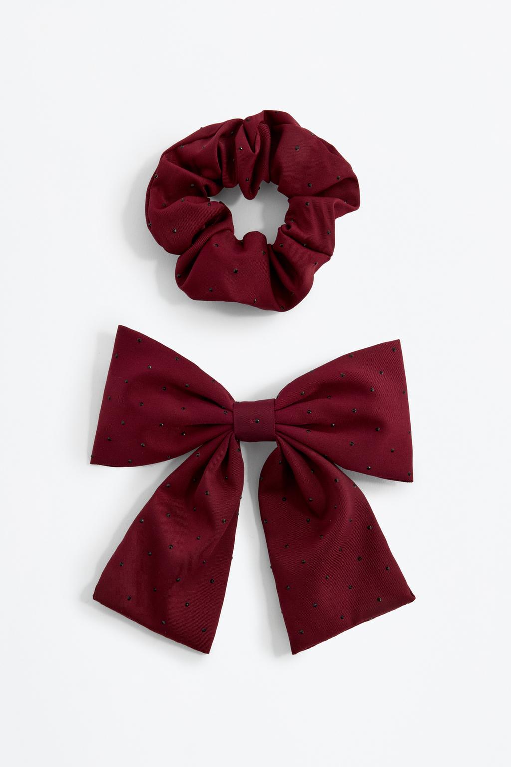 Conjunto de laço e scrunchie