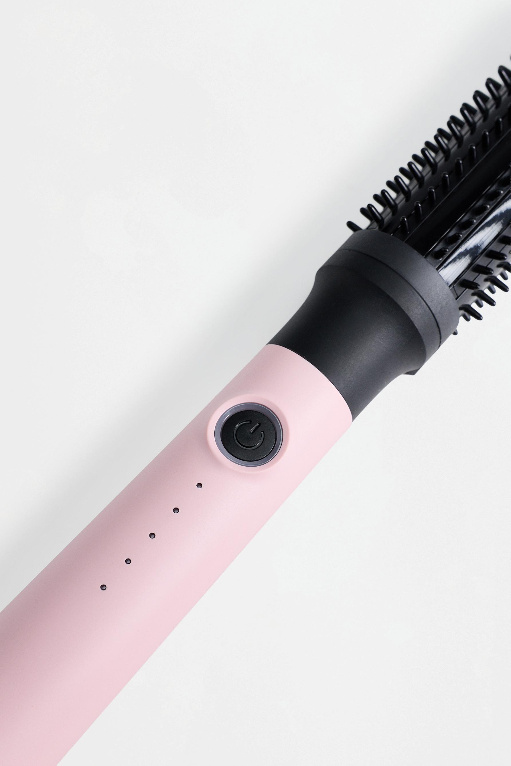 Round curling brush — ROSE PINK