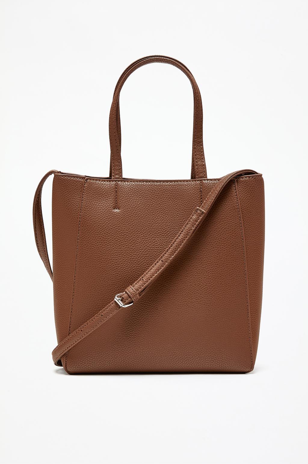 Bolso mini shopper textura