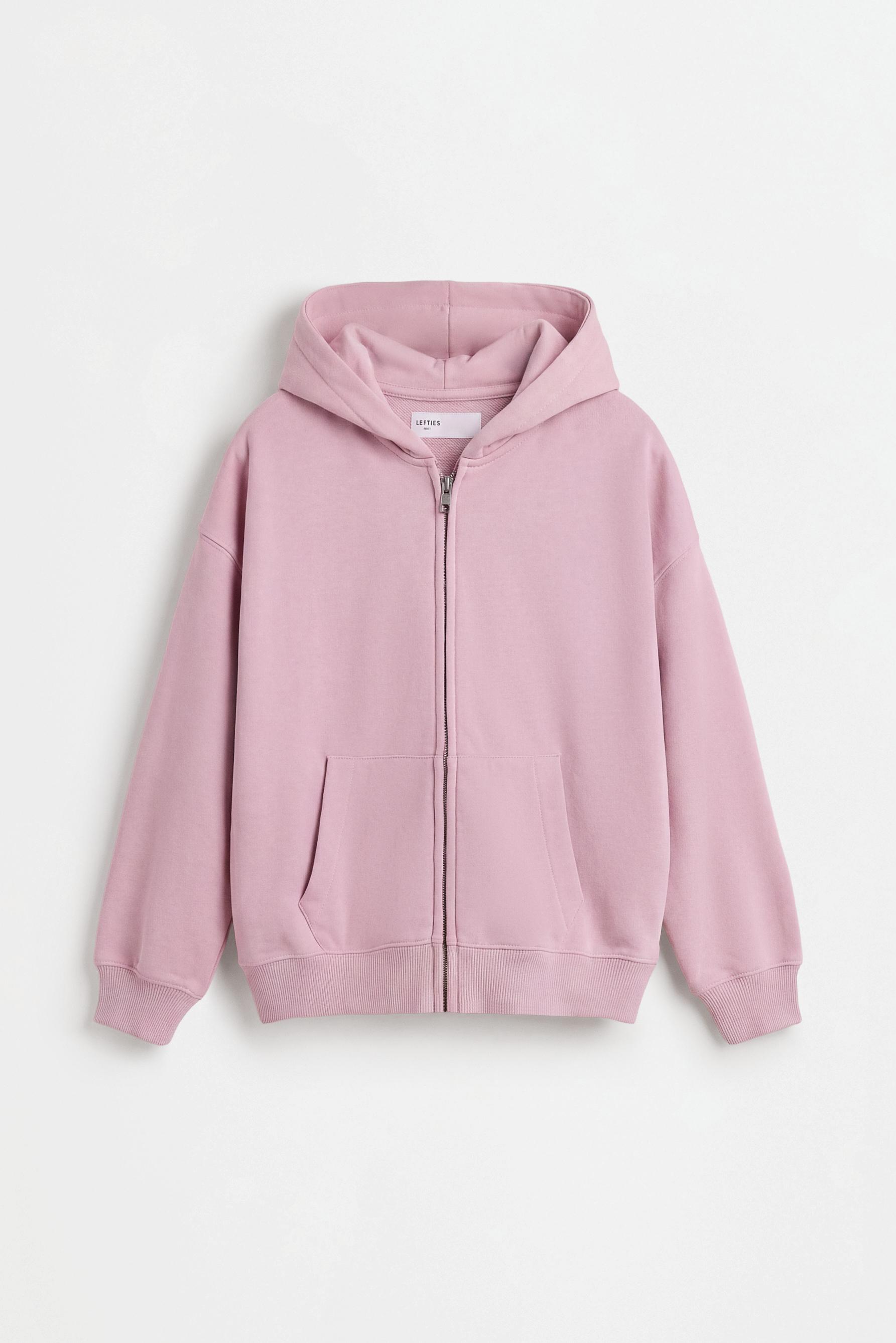 Zip-up sweatshirt — PALE MAUVE