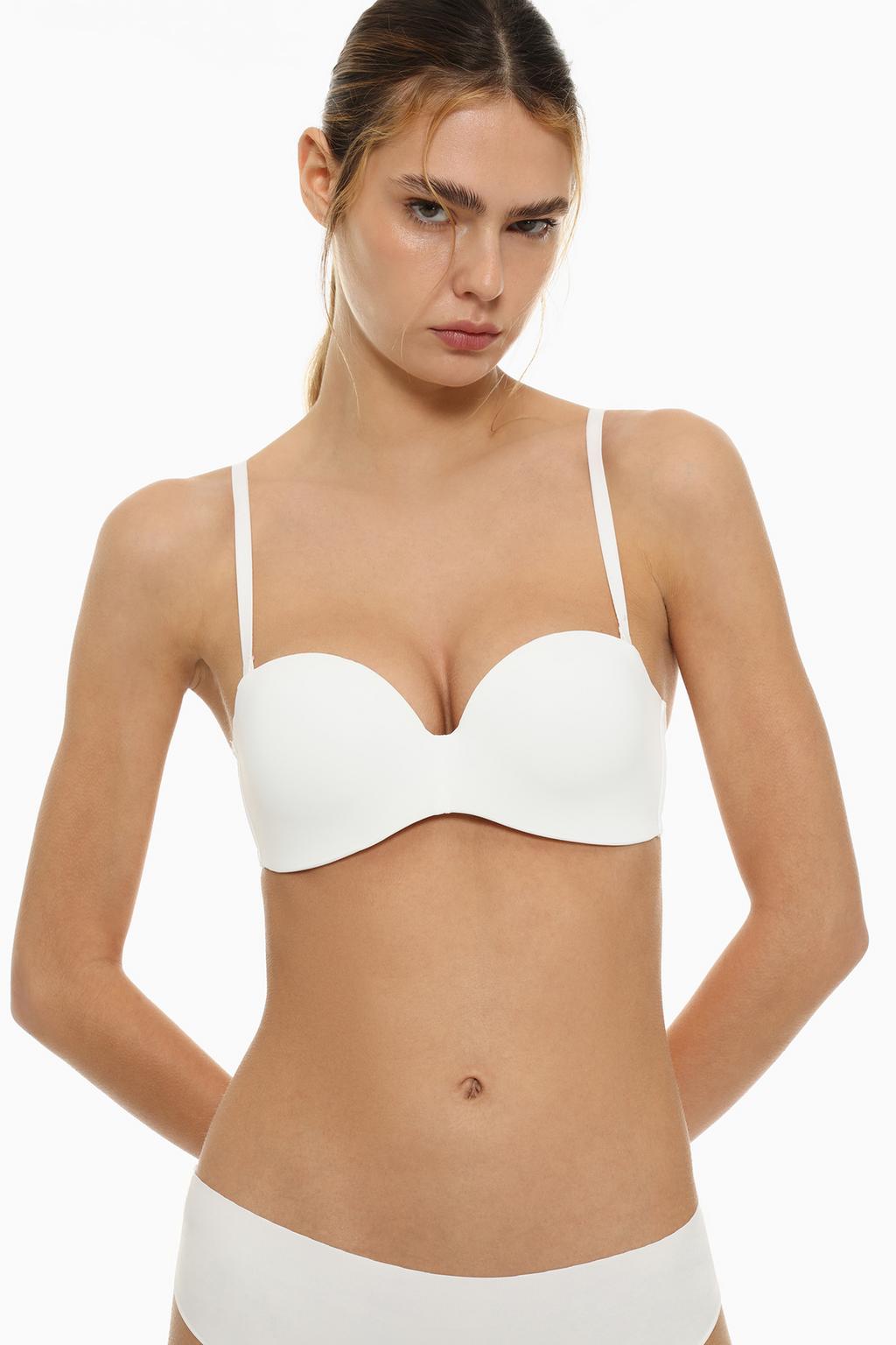 Microfibre balconette bra