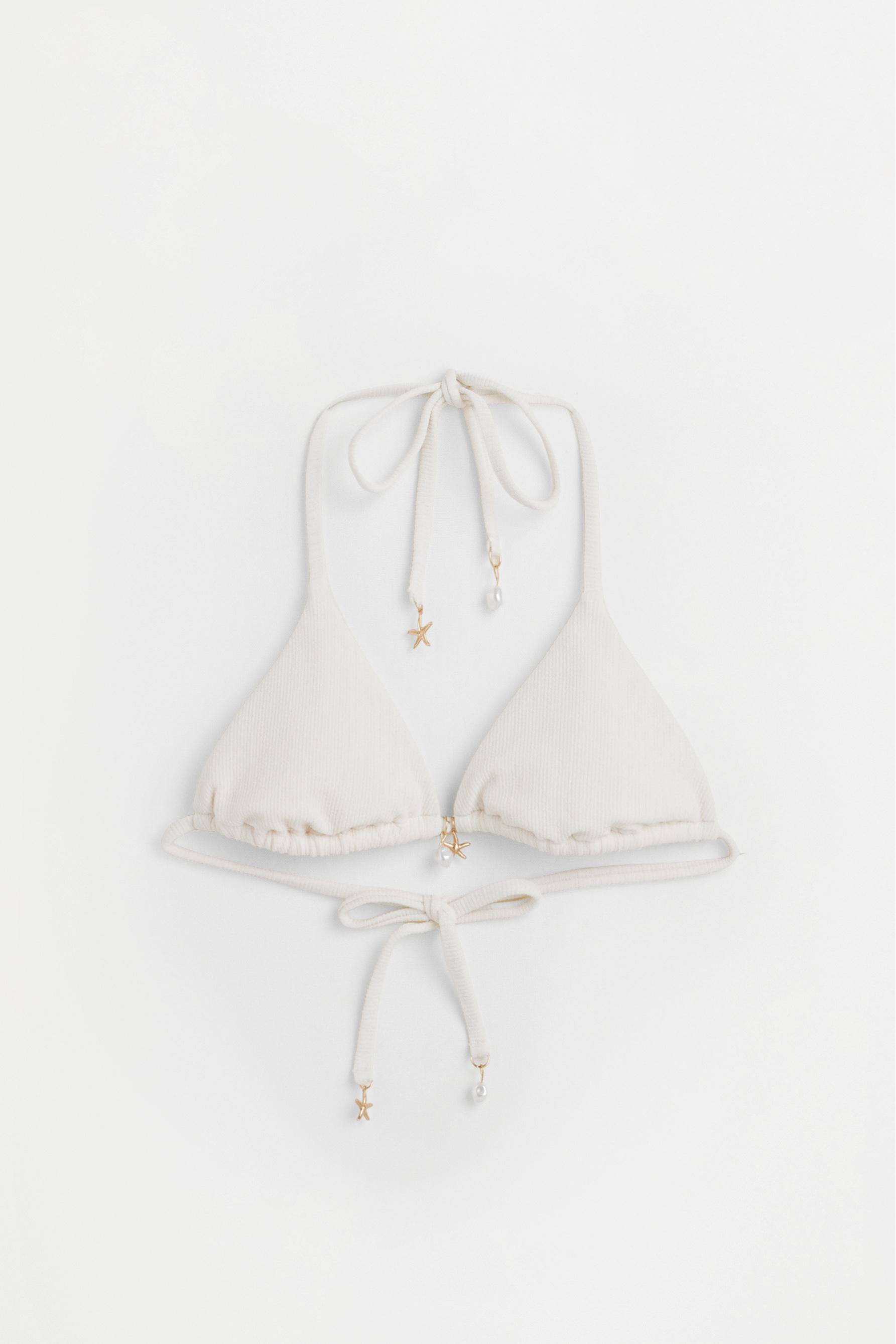 Rustic charm bikini top — WHITE