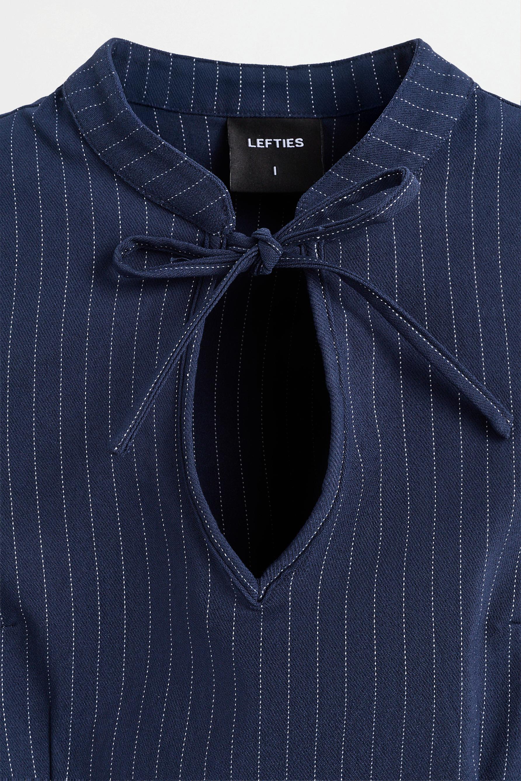 Qipao blouse — NAVY