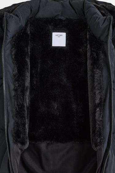 Hooded quilted coat — BLACK 6
