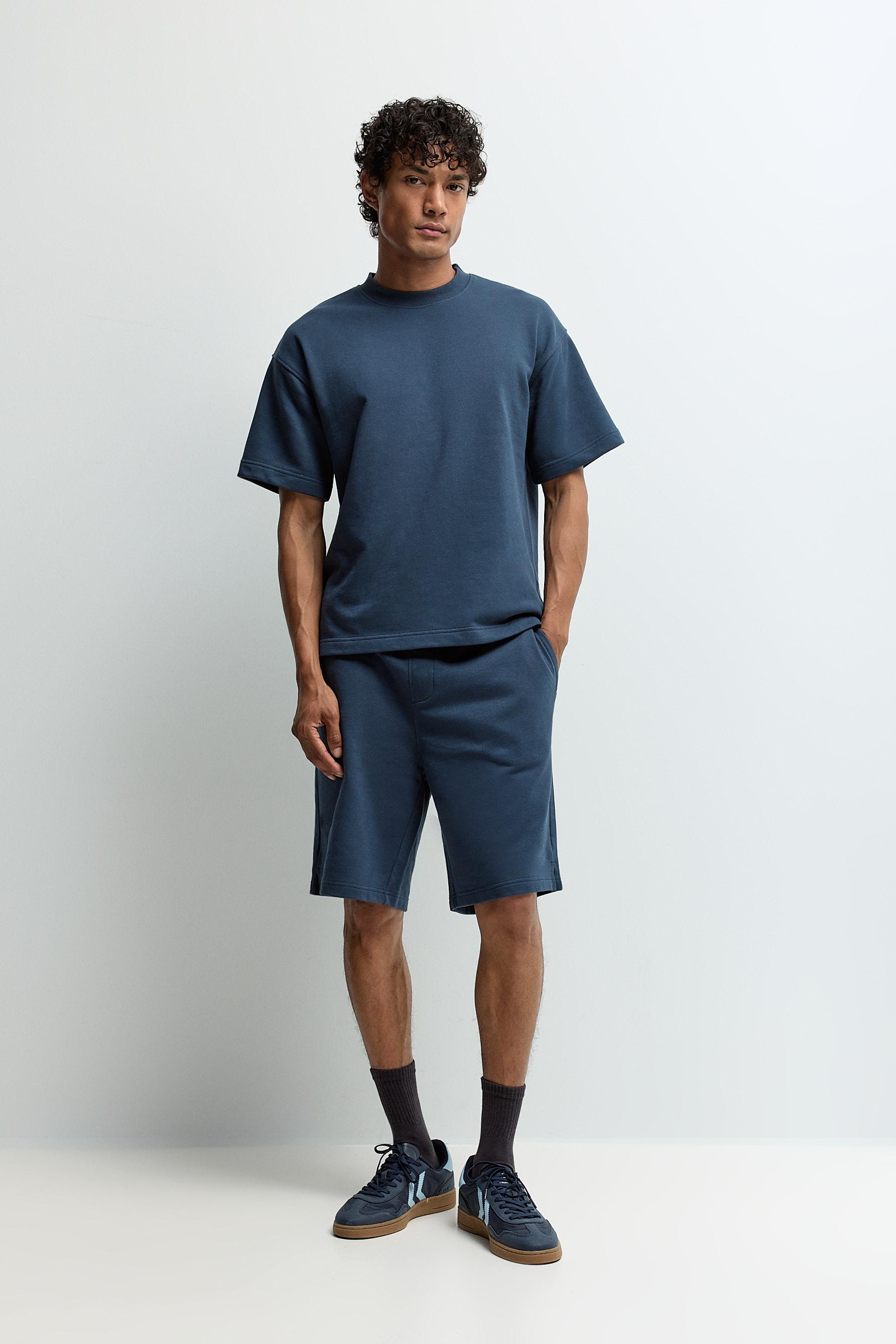 Tracksuit Bermuda shorts — DARK BLUE