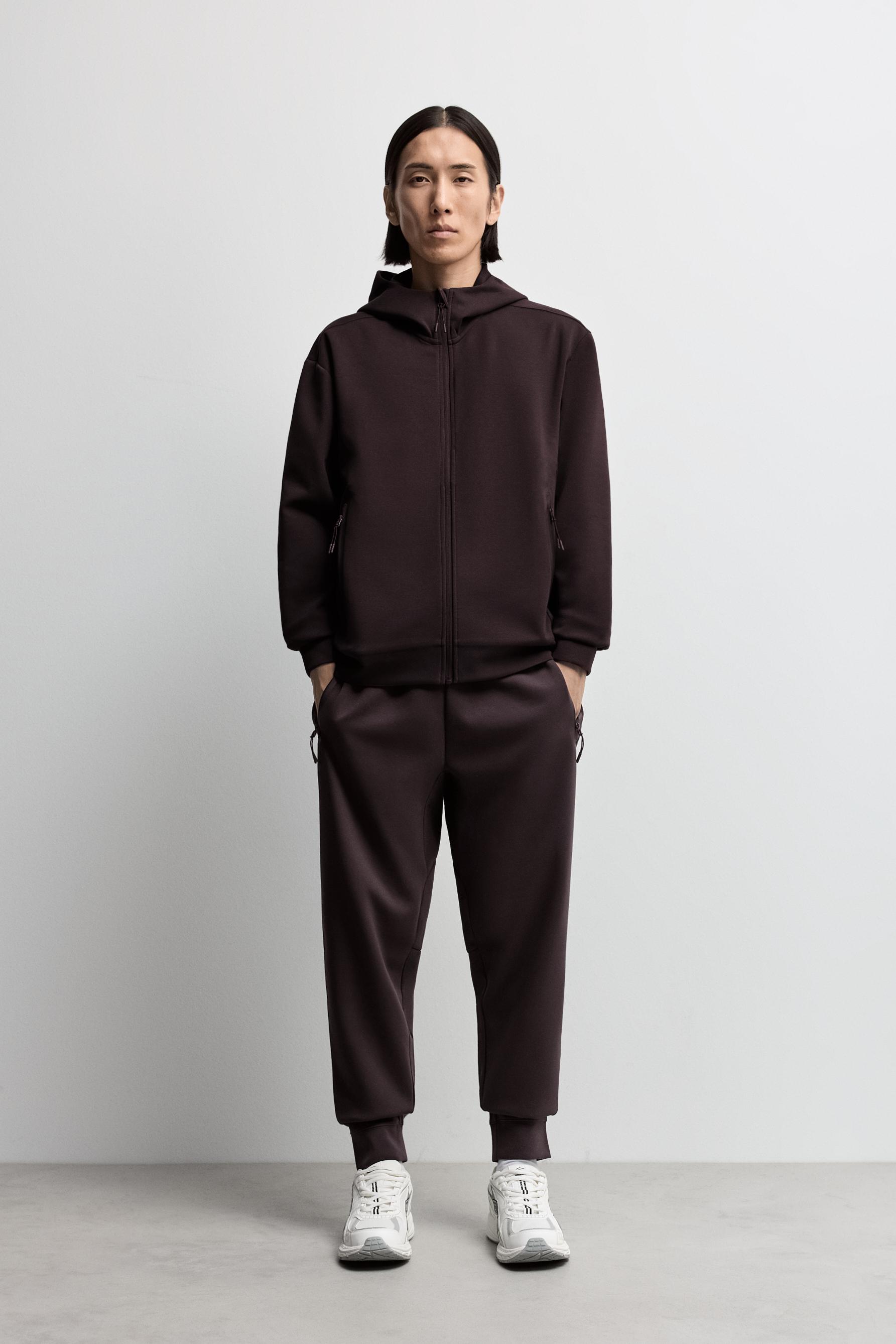 Basic interlock joggers — CHOCOLATE