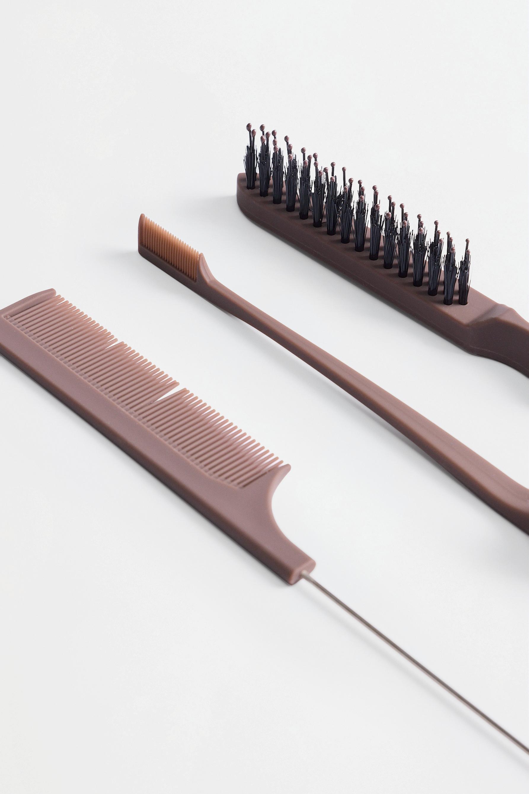3-piece clean look brush set — MINK