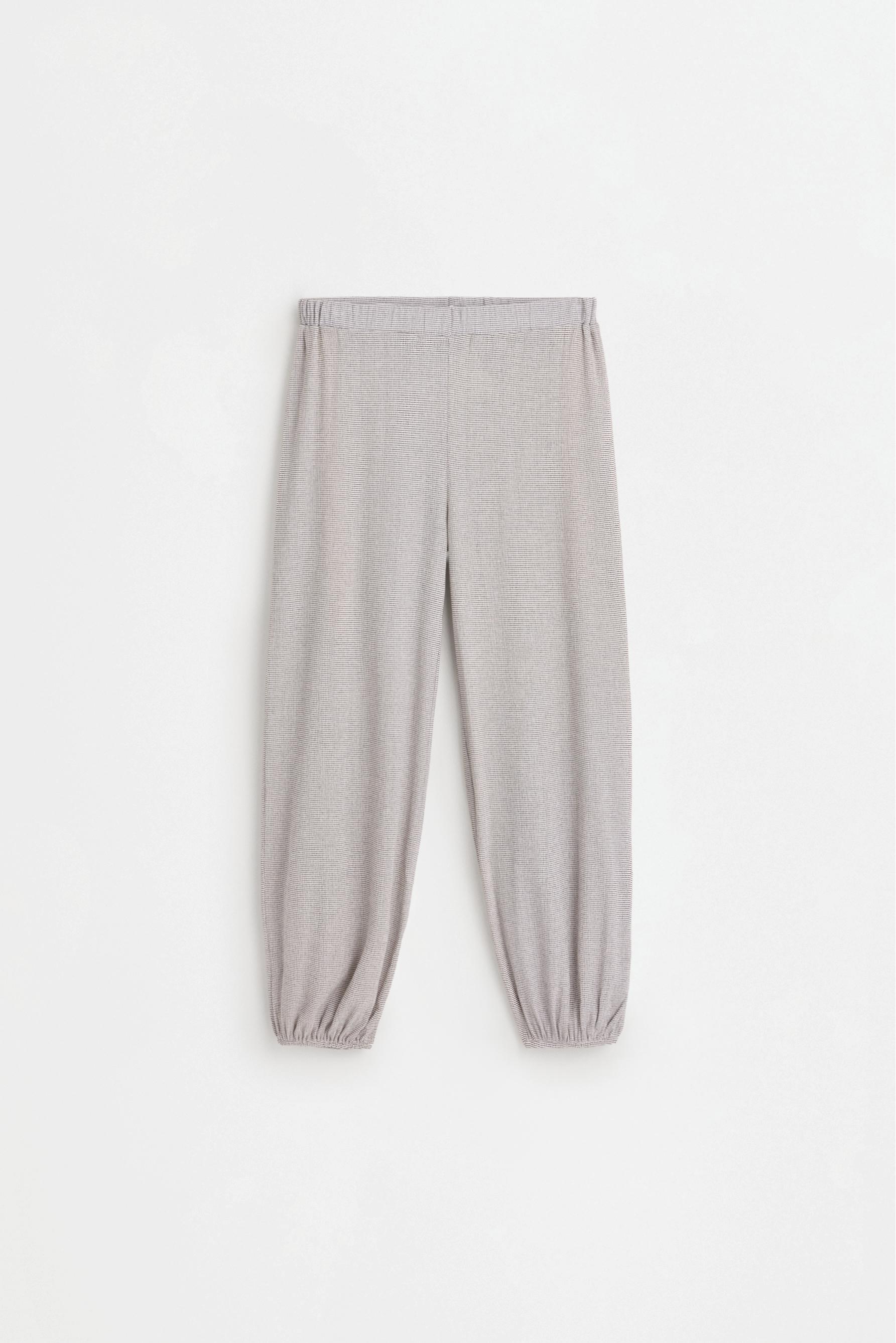 Crepe sarouel trousers — OFF WHITE