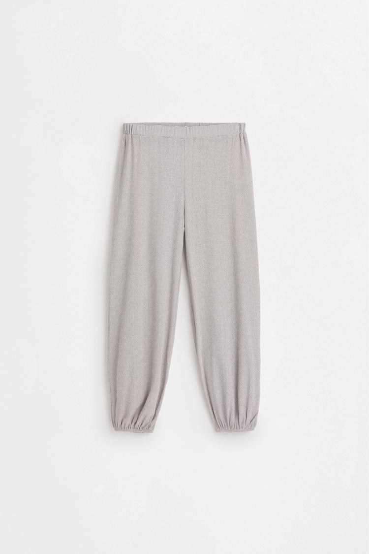 Crepe sarouel trousers — OFF WHITE