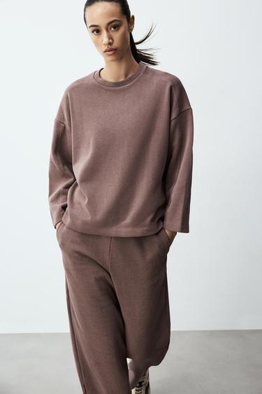 Loungewear sweatshirt — TAUPE BROWN 5