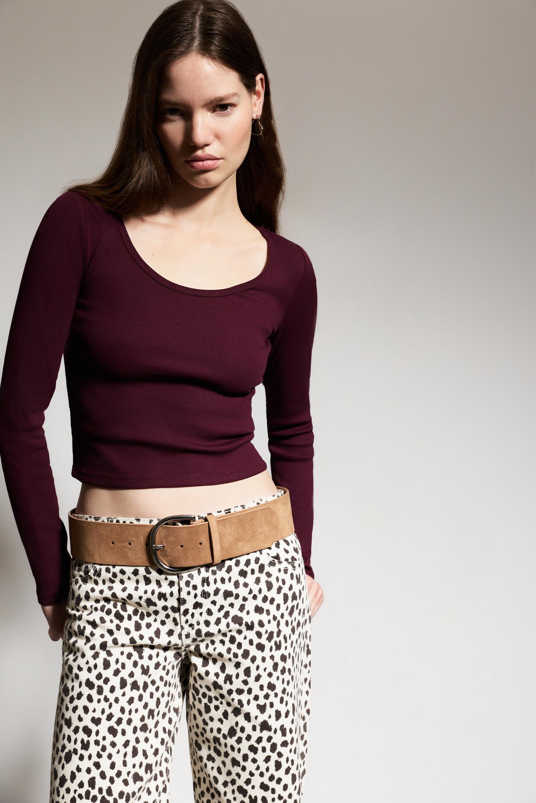 Camiseta rib básica