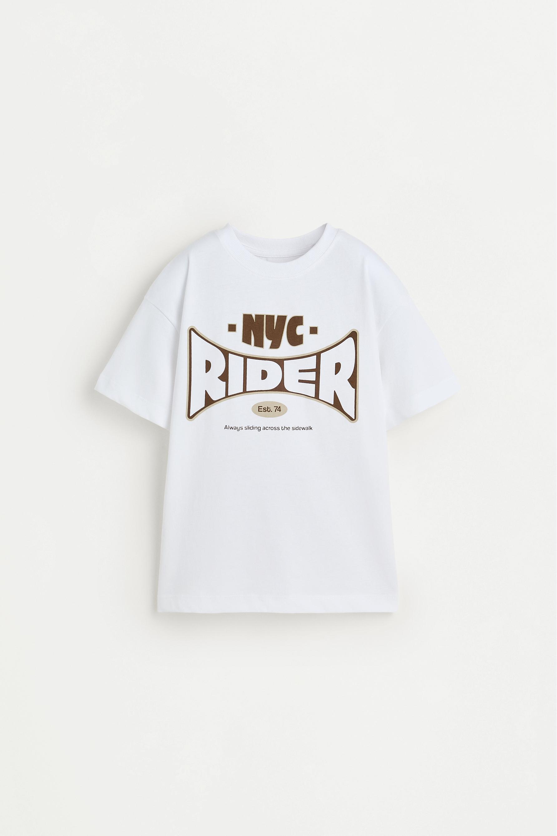4-Pack of printed T-shirts — WHITE