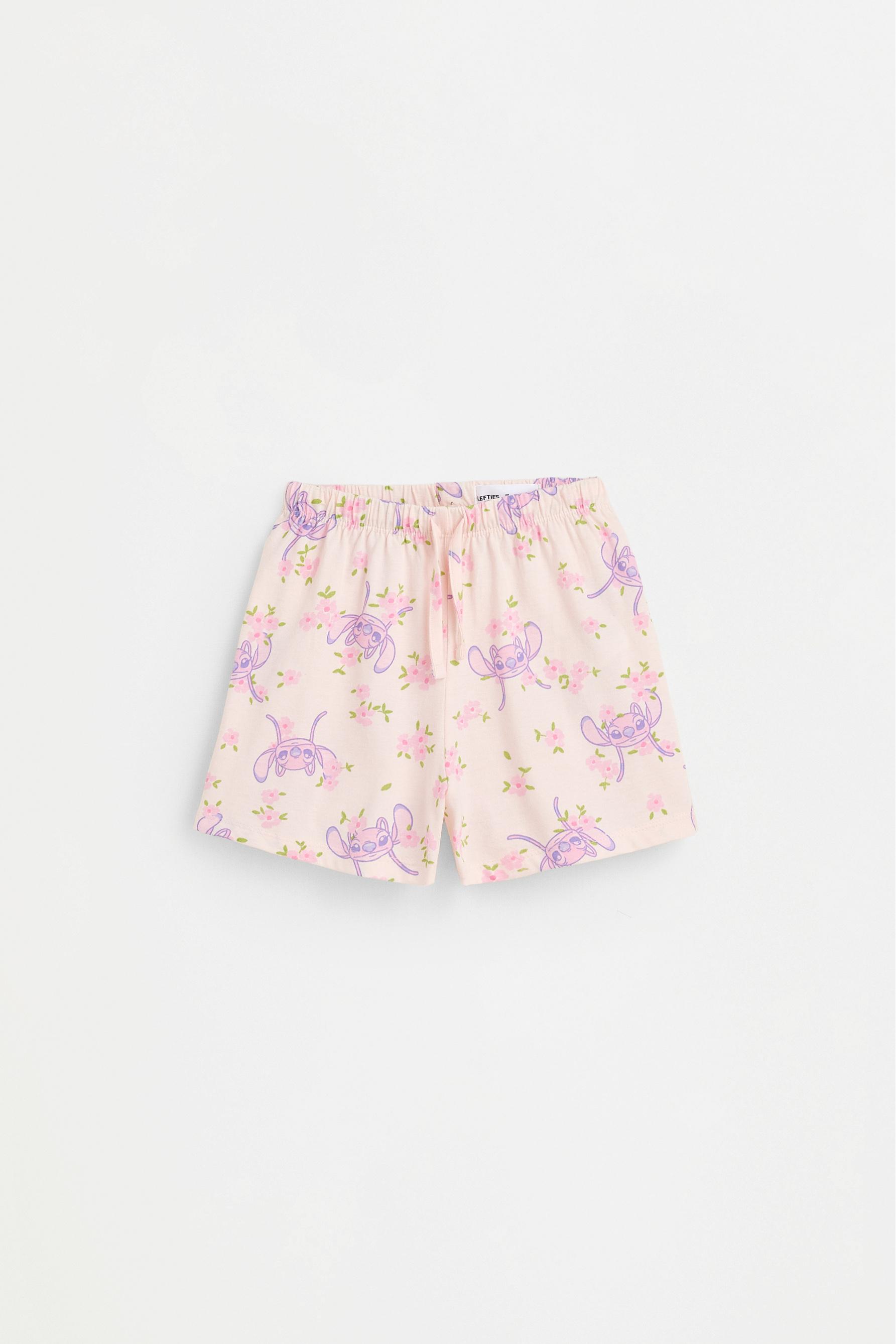 Angel ©Disney shirt pyjama set with eye mask — PALE PINK