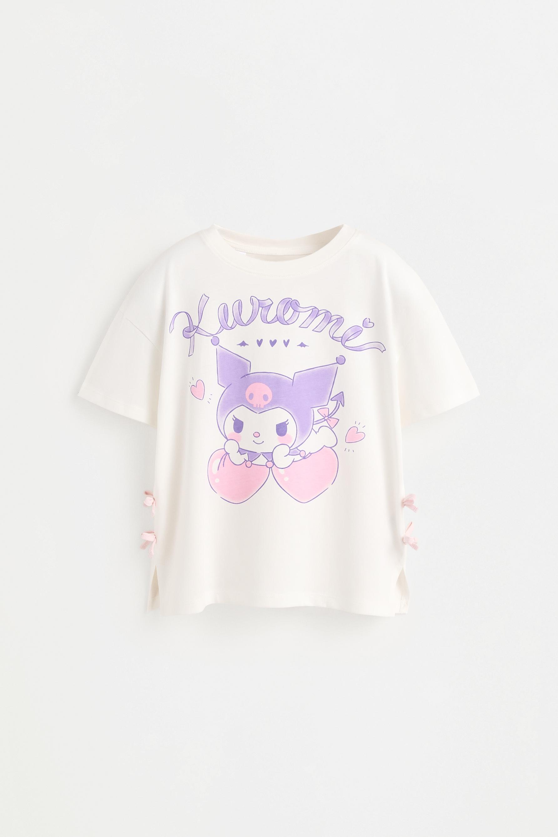 Kuromi ©SANRIO short pyjamas with eye mask — OFF WHITE