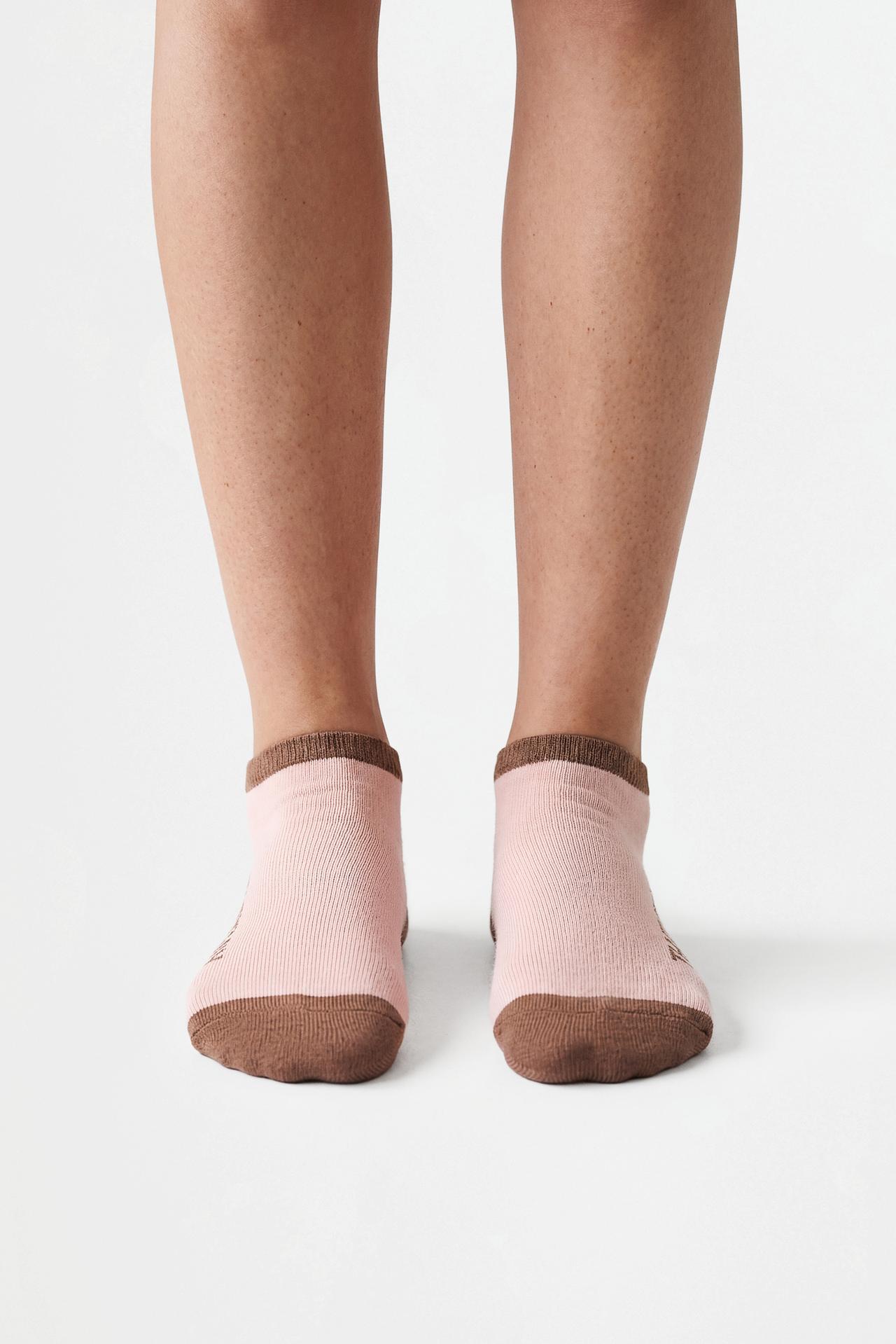 7-Pack of contrast ankle socks — WHITE TONES