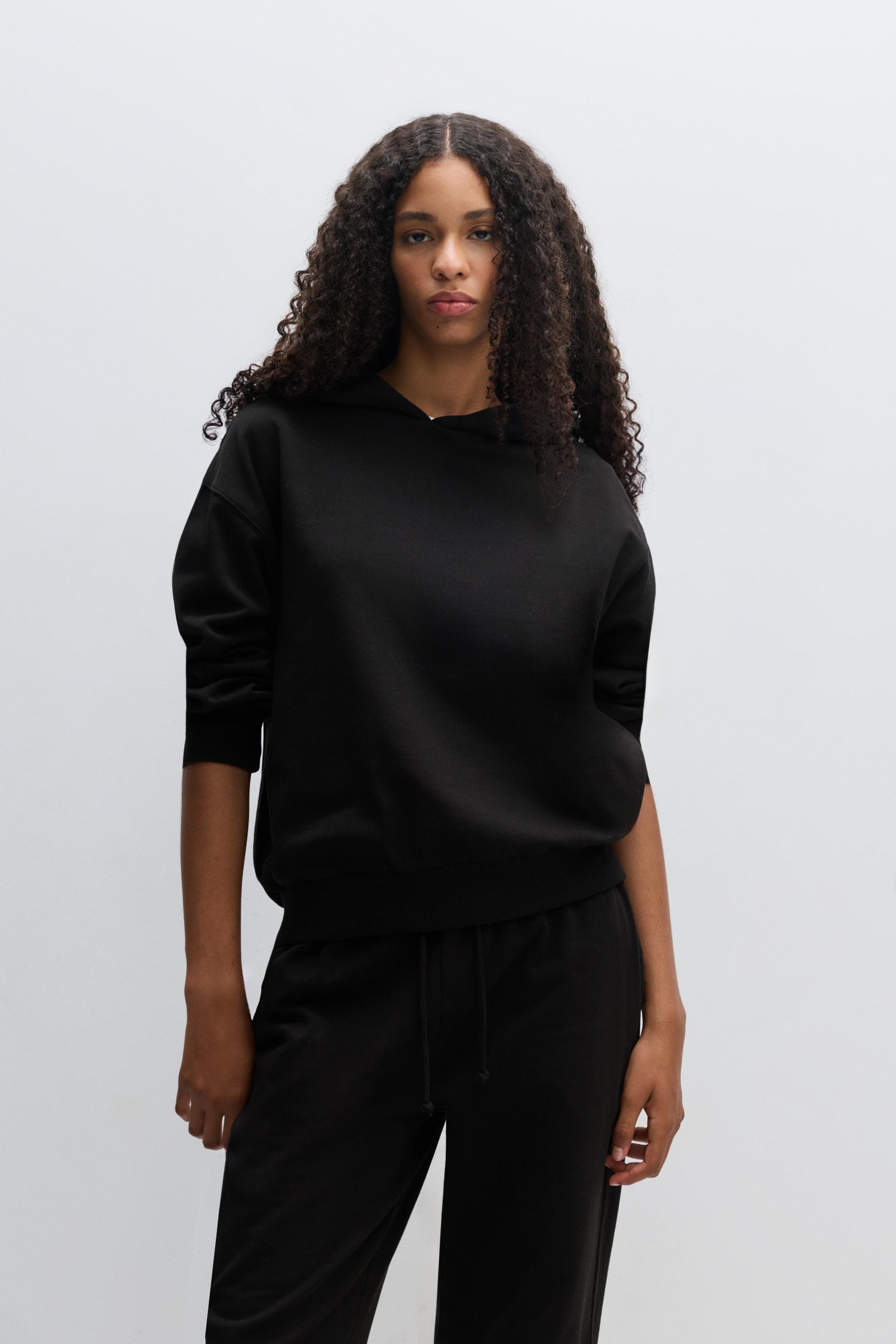 Sweatshirt de fato de treino com capuz