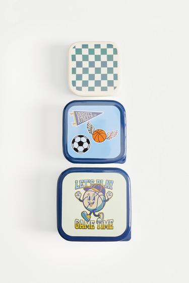 Game Time Food Containers (3-Pack) — GREENISH BLUE 2