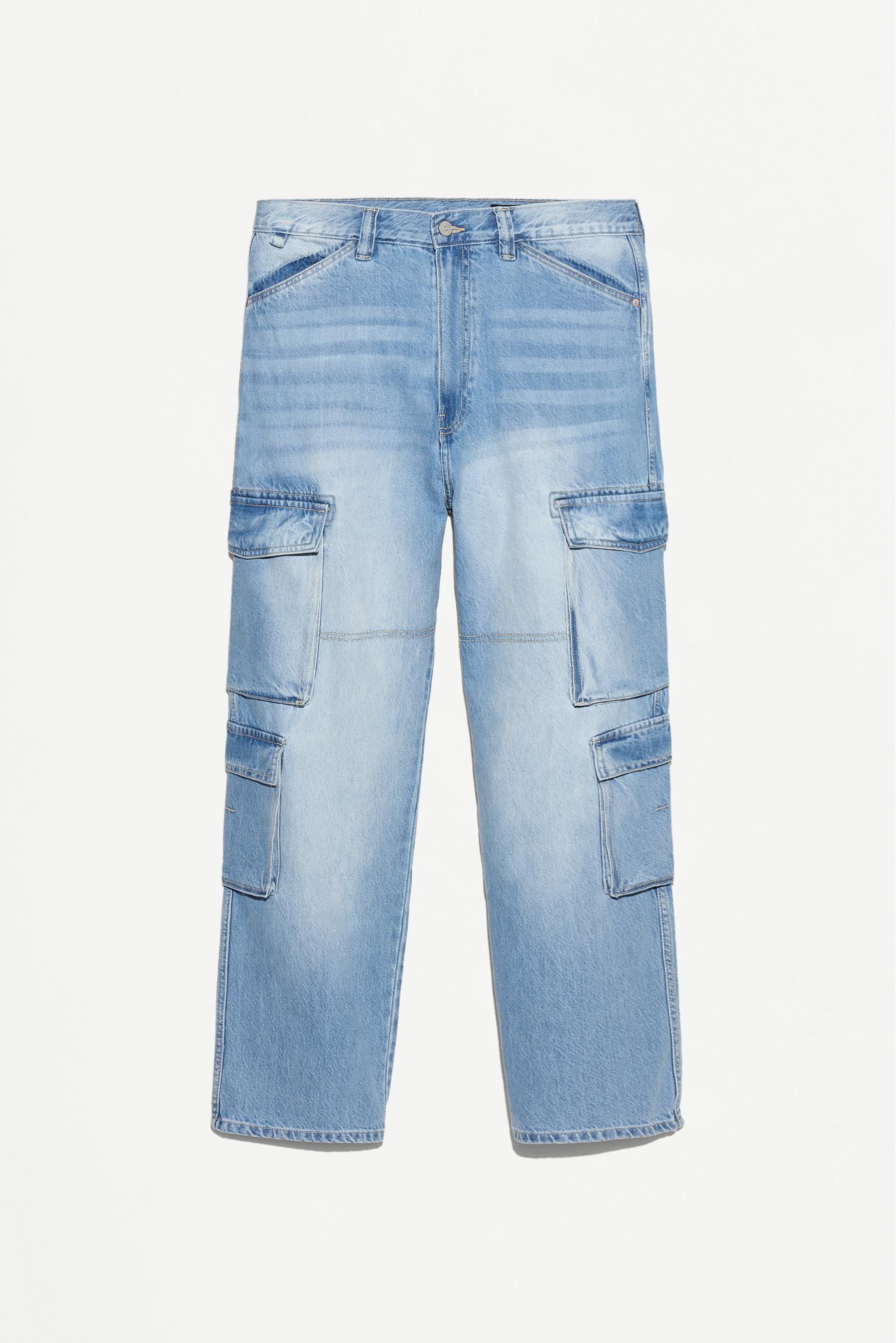 Multi-cargo relaxed fit jeans - Total Look - CLOTHING - Man
