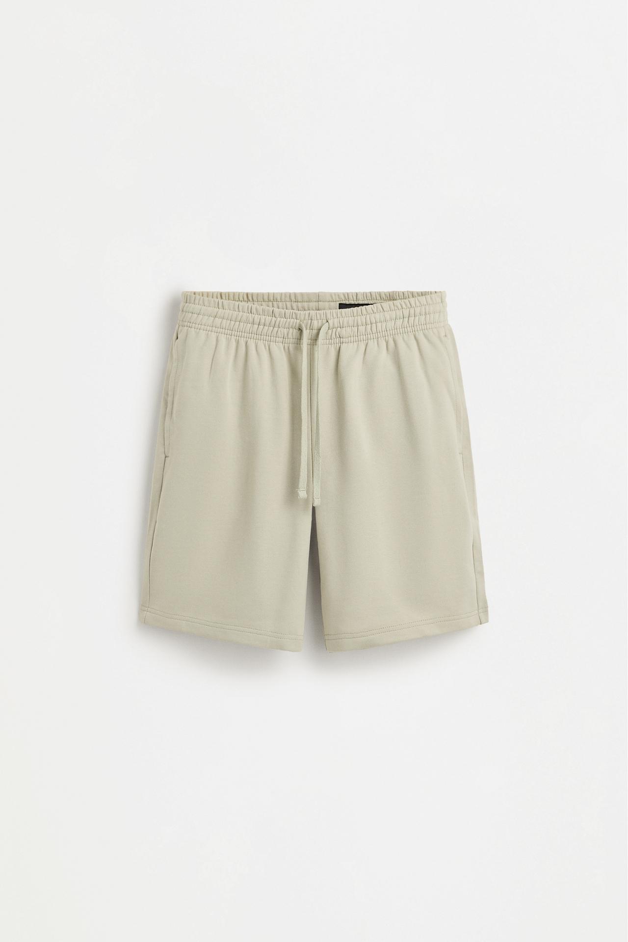 Basic tracksuit Bermuda shorts — PALE GREEN