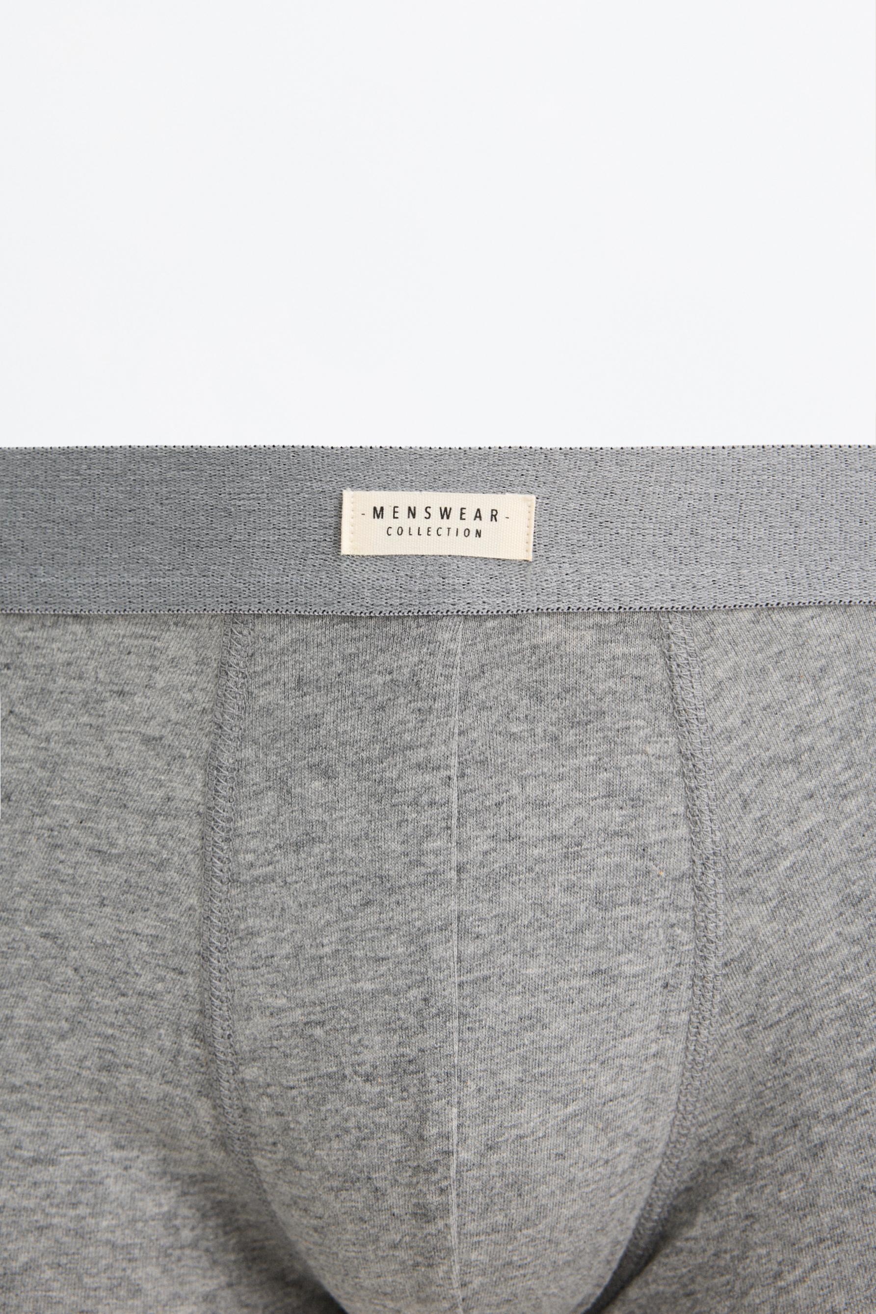 Pack of 7 plain boxers — GREY MARL