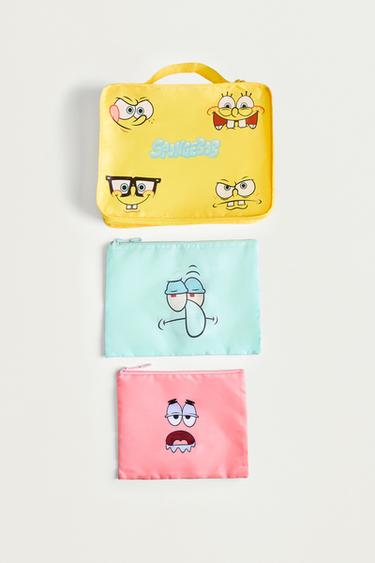 SpongeBob Nickelodeon™ travel organisers (Set of 3) — YELLOW TONES 1