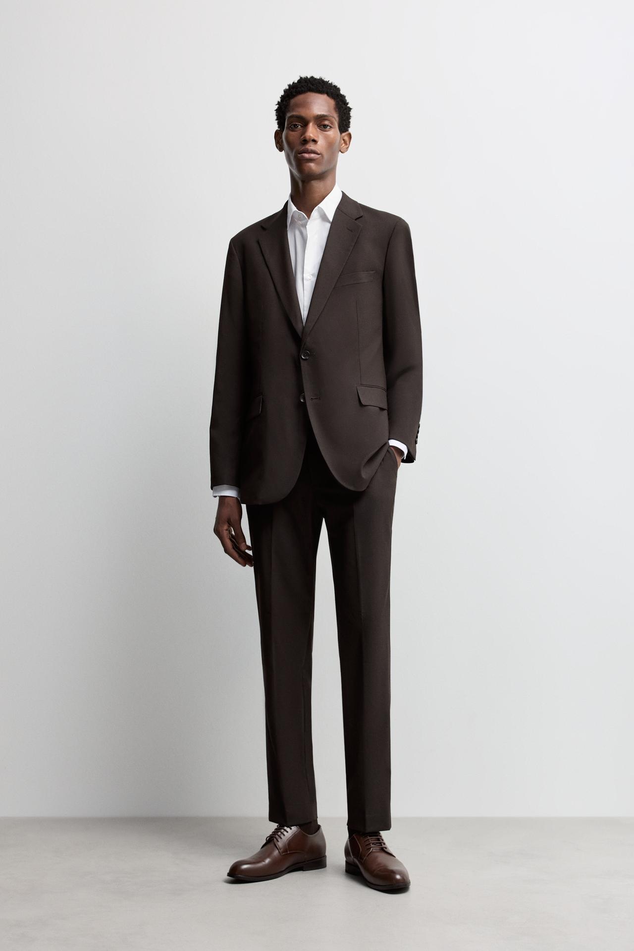 Suit blazer — BROWN