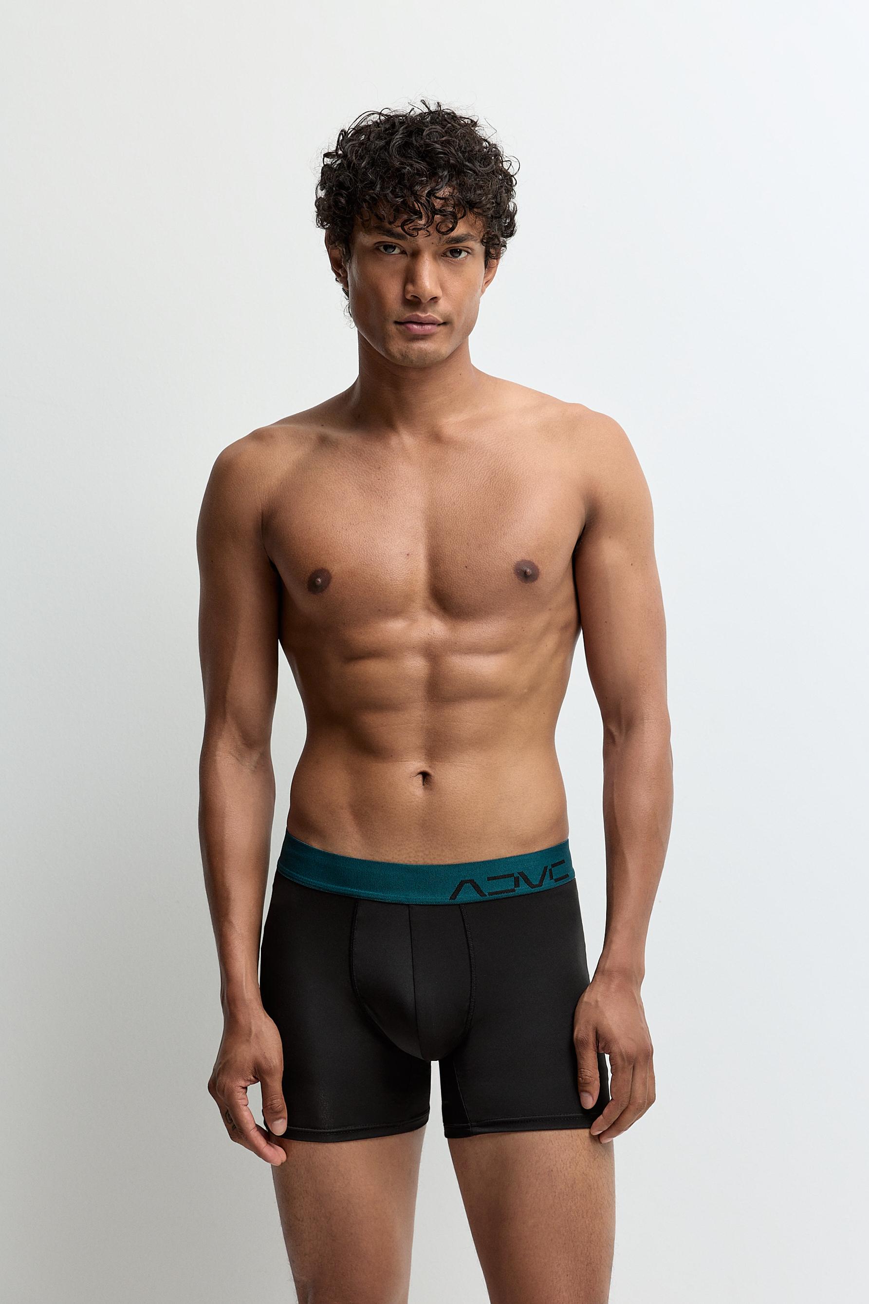3-pack of long performance boxers — BLUE