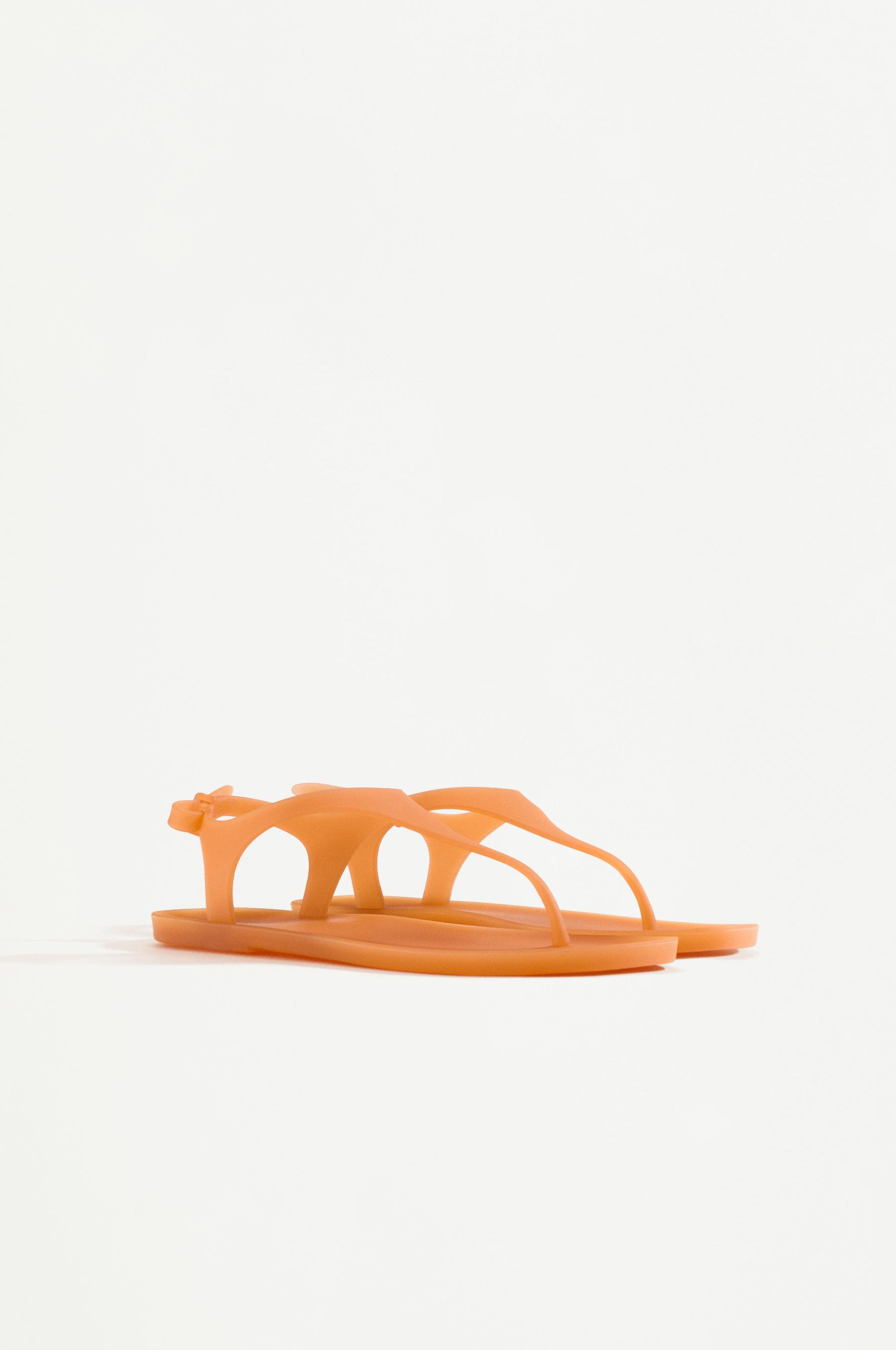Strap pool slides — BURNT ORANGE