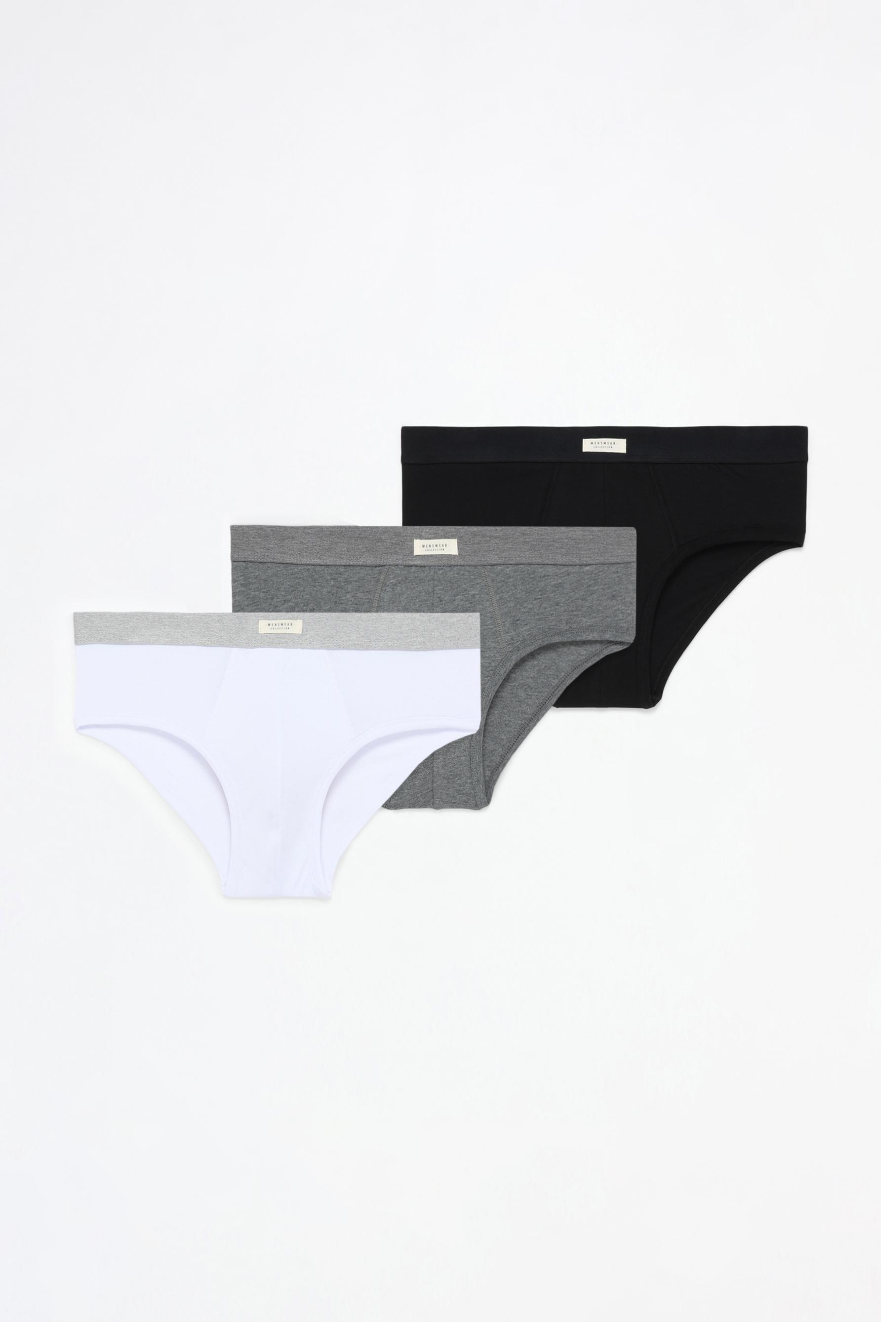 Briefs (3-Pack) — GREY