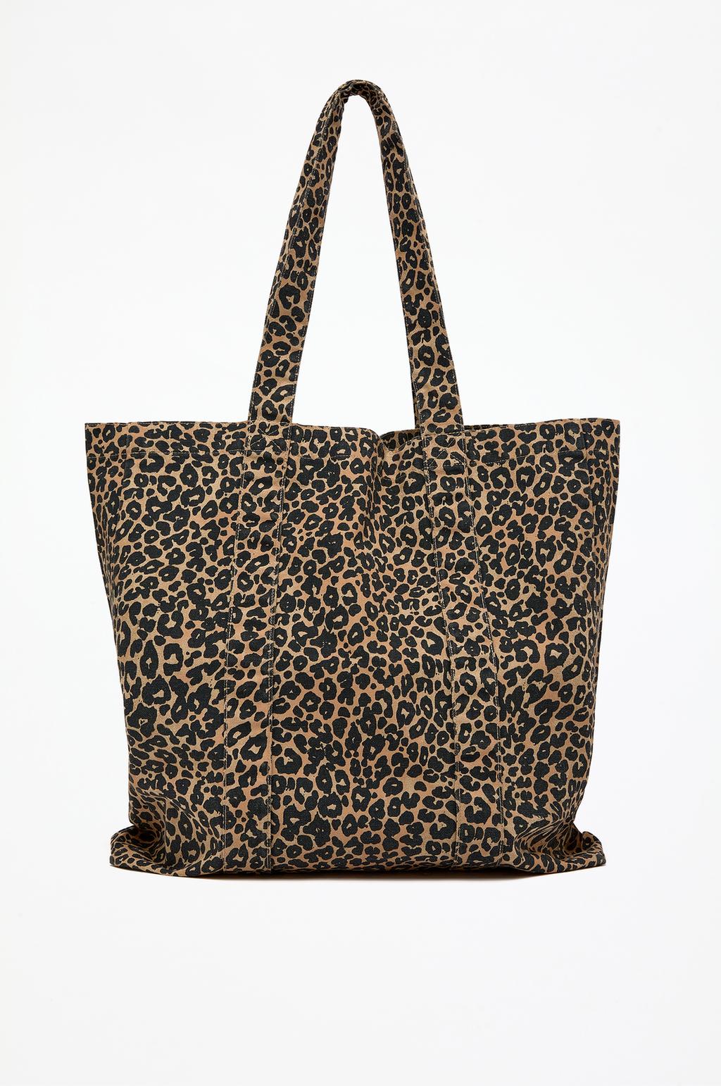 Animal print shopper bag