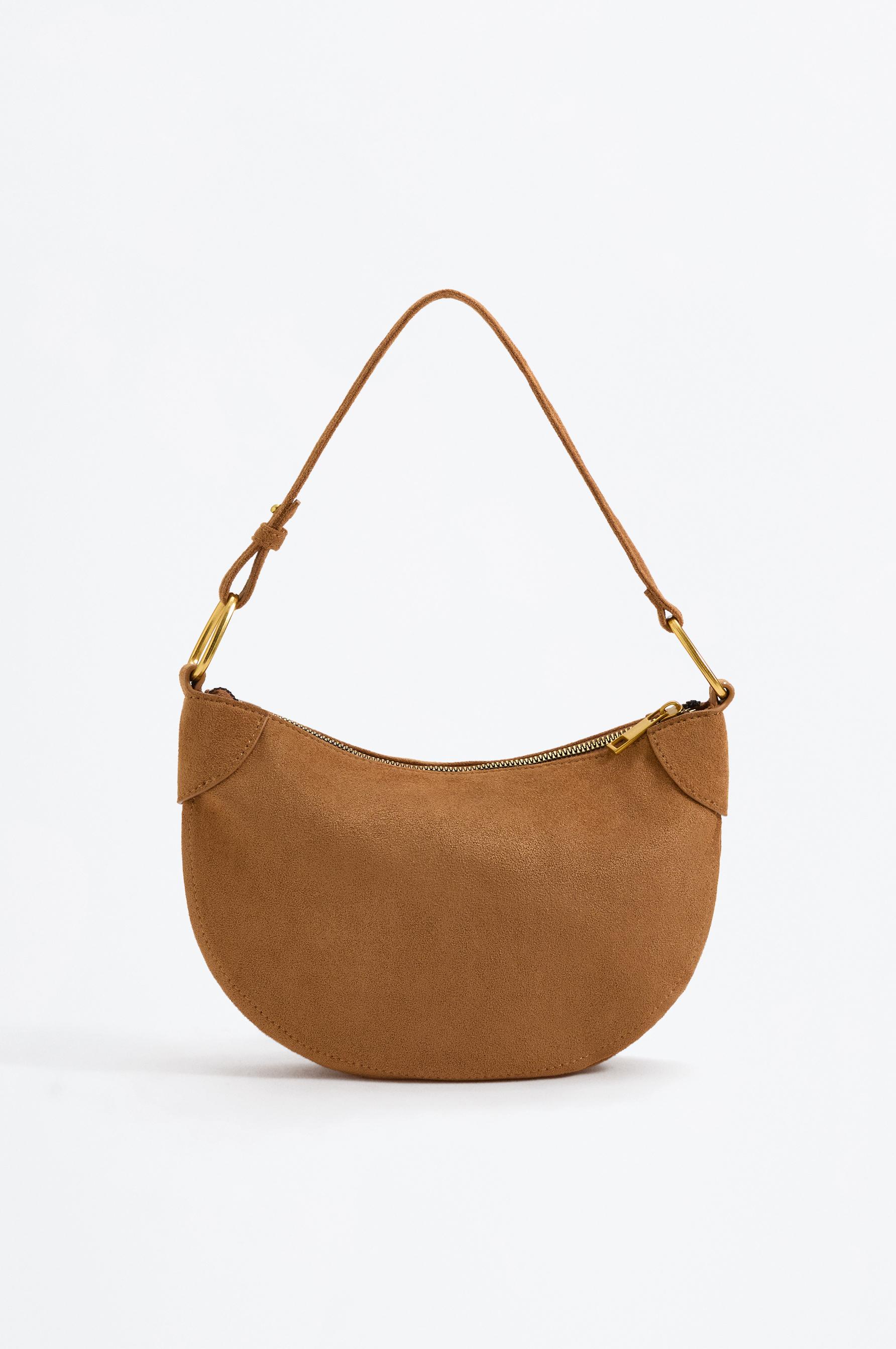 Bolso de hombro efecto ante detalle aro