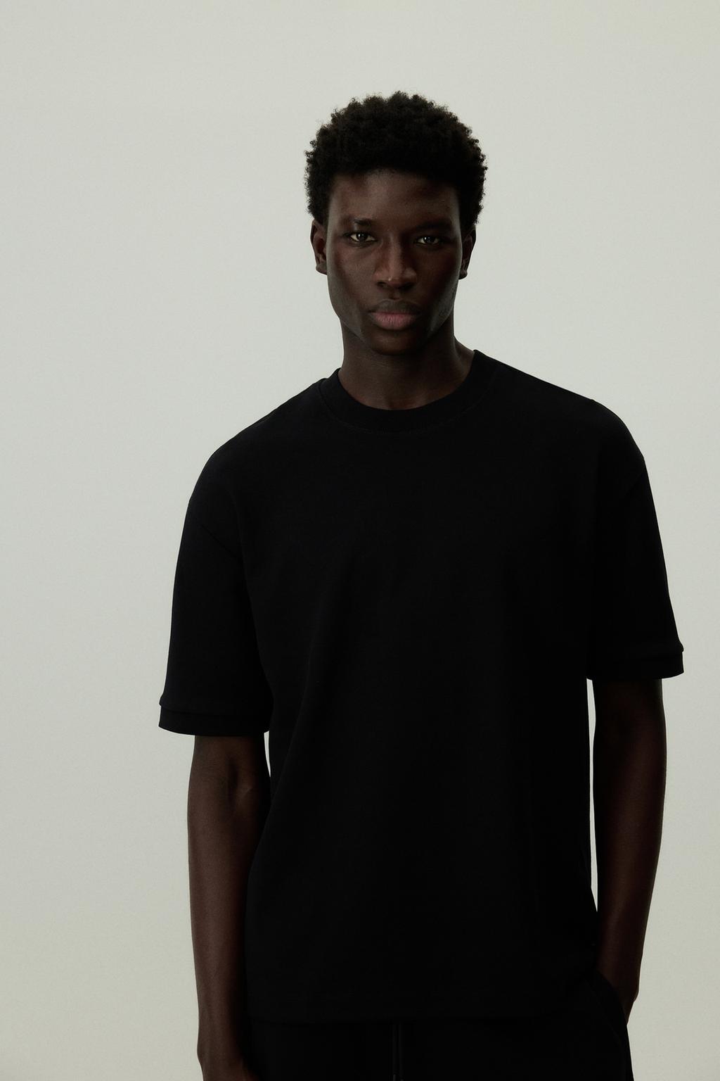 Basic heavy interlock T-shirt
