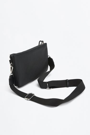 Nylon shoulder bag — BLACK 2