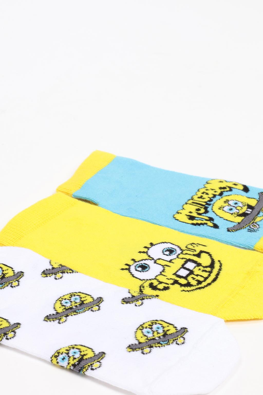 3-pack of SpongeBob ©Nickelodeon ankle socks