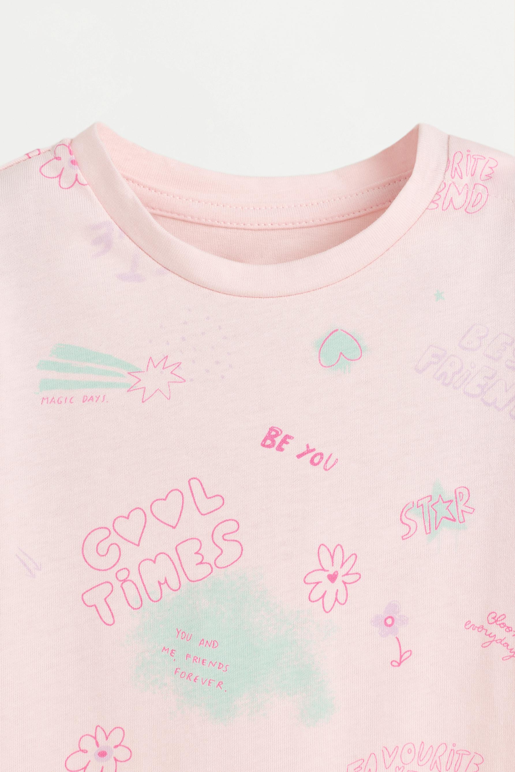 Printed sleepsuit — PASTEL PINK