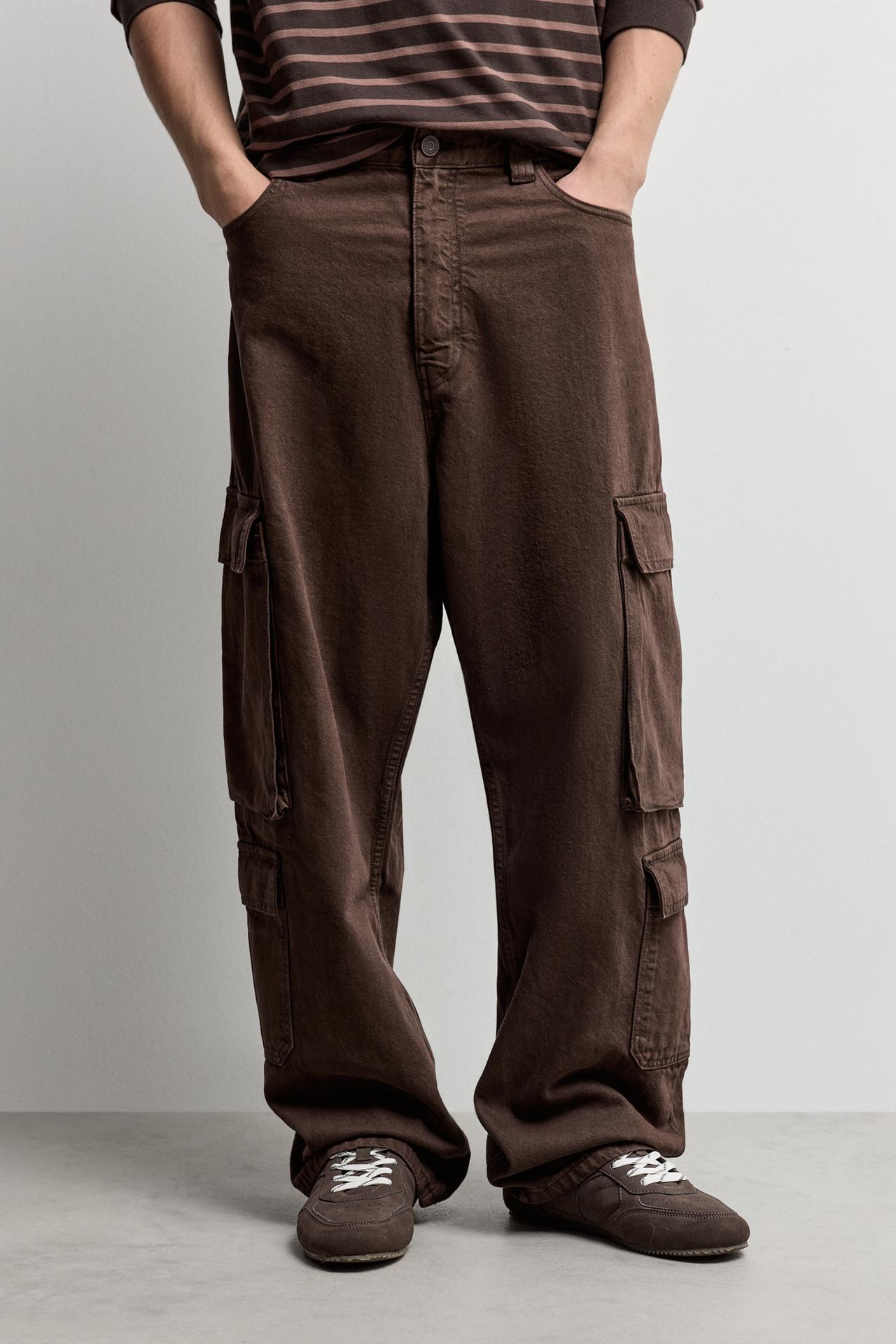 Multipocket baggy jeans — CHOCOLATE