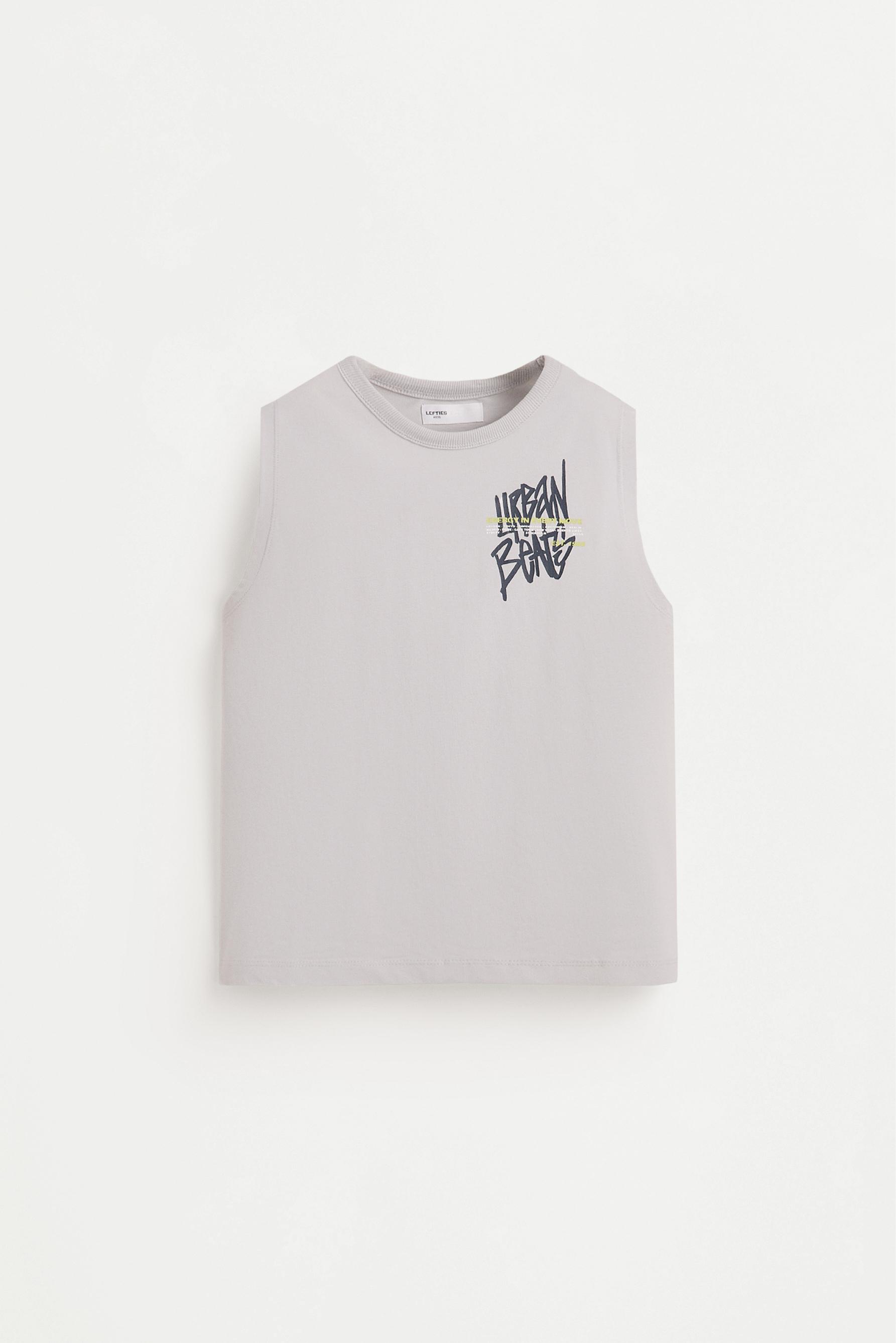 Camiseta estampada manga sisa