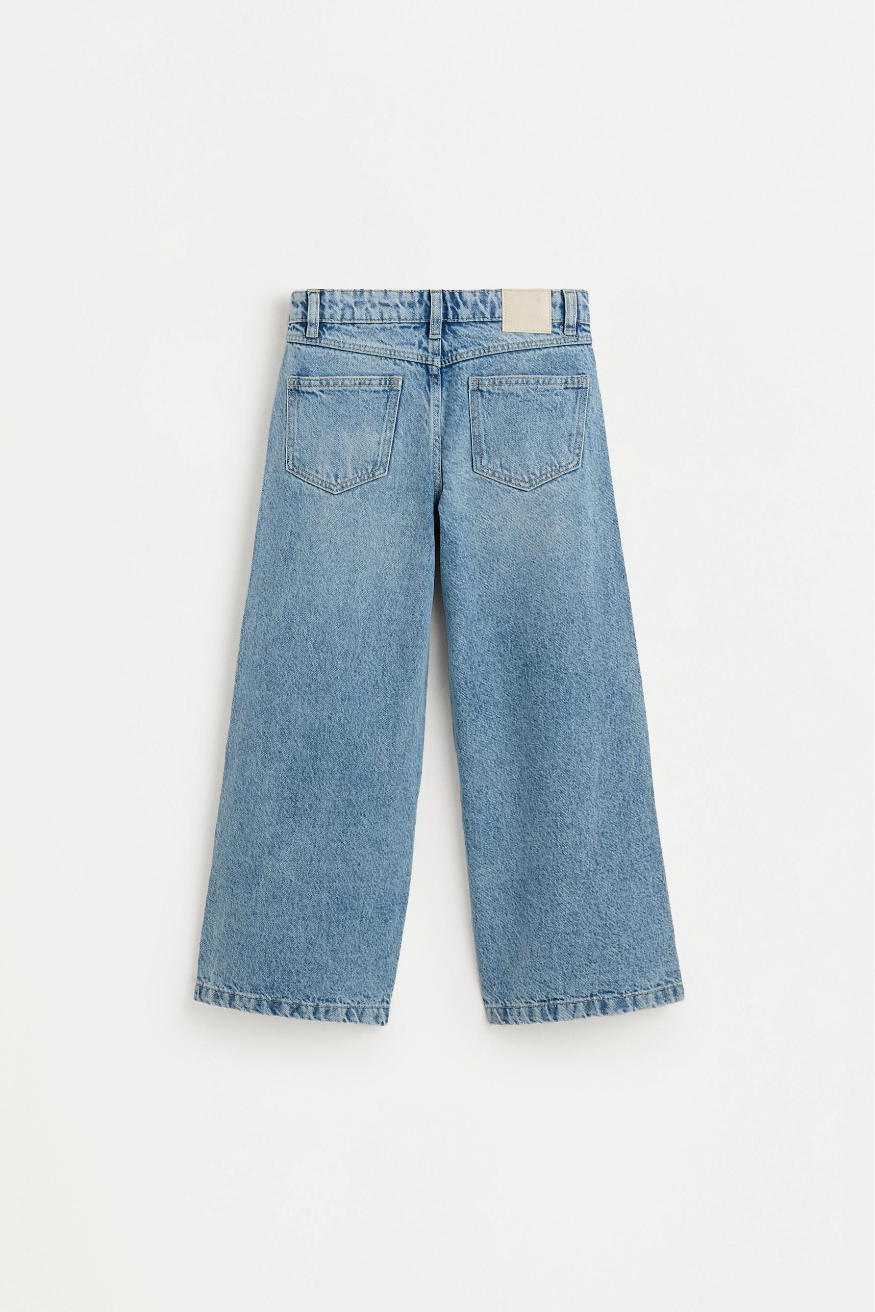 Wide-leg seam jeans — FADED BLUE