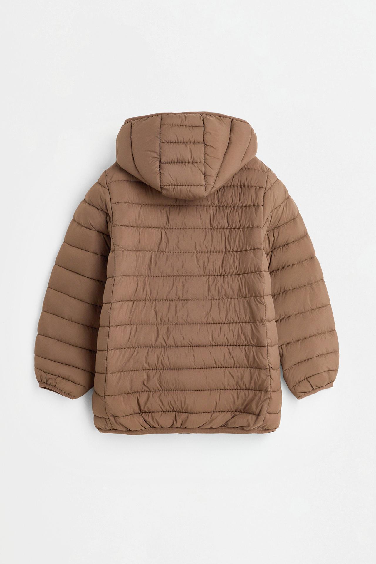 Lightweight hooded quilted jacket — TOFFEE