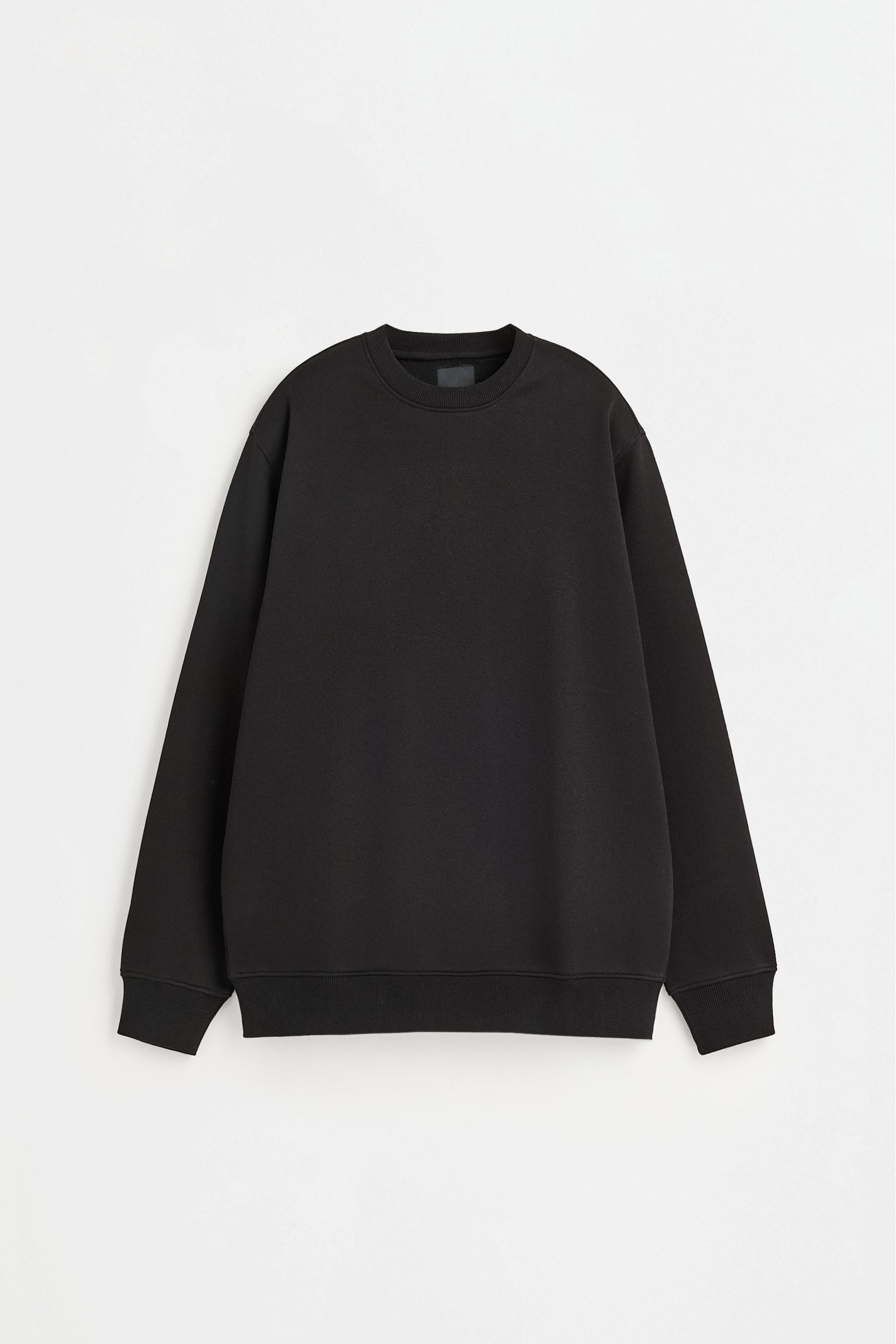 Basic sweatshirt — BLACK