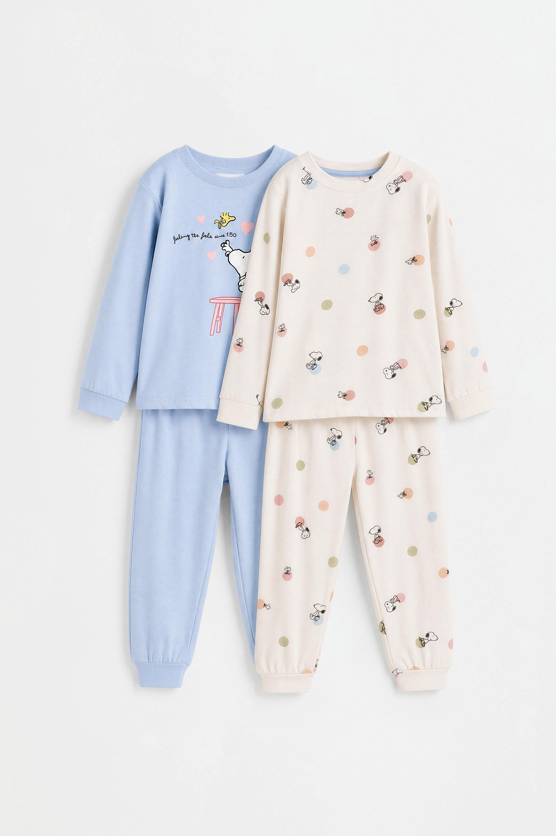 Pack of 2 Snoopy Peanuts™ pyjamas — PALE BLUE