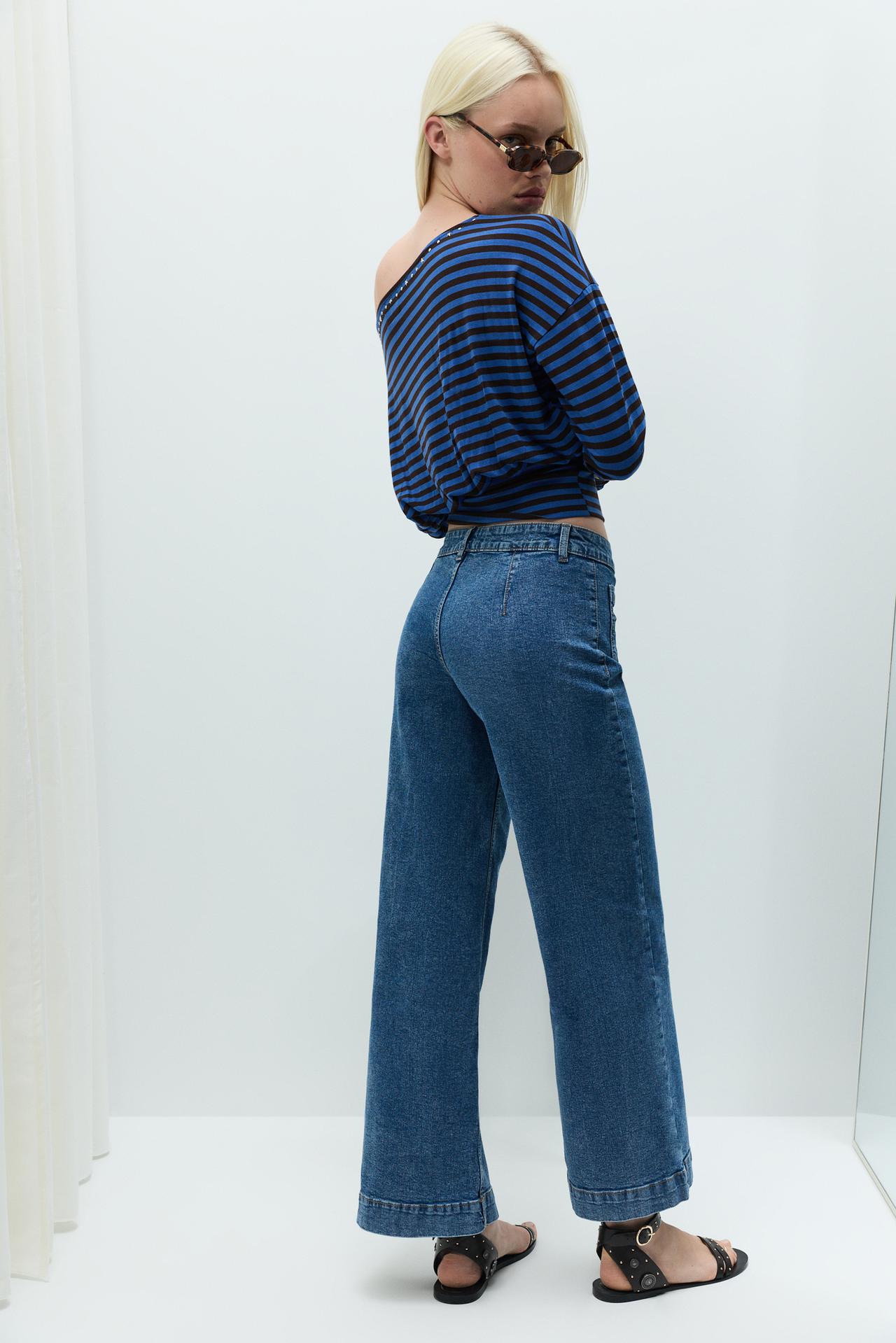 Culotte pocket jeans — INDIGO