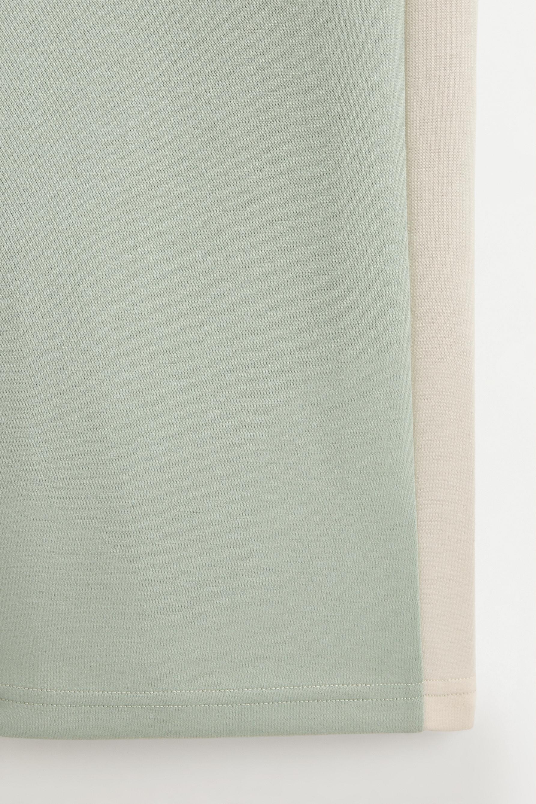 Wide-leg trousers with side stripes — MINT GREEN