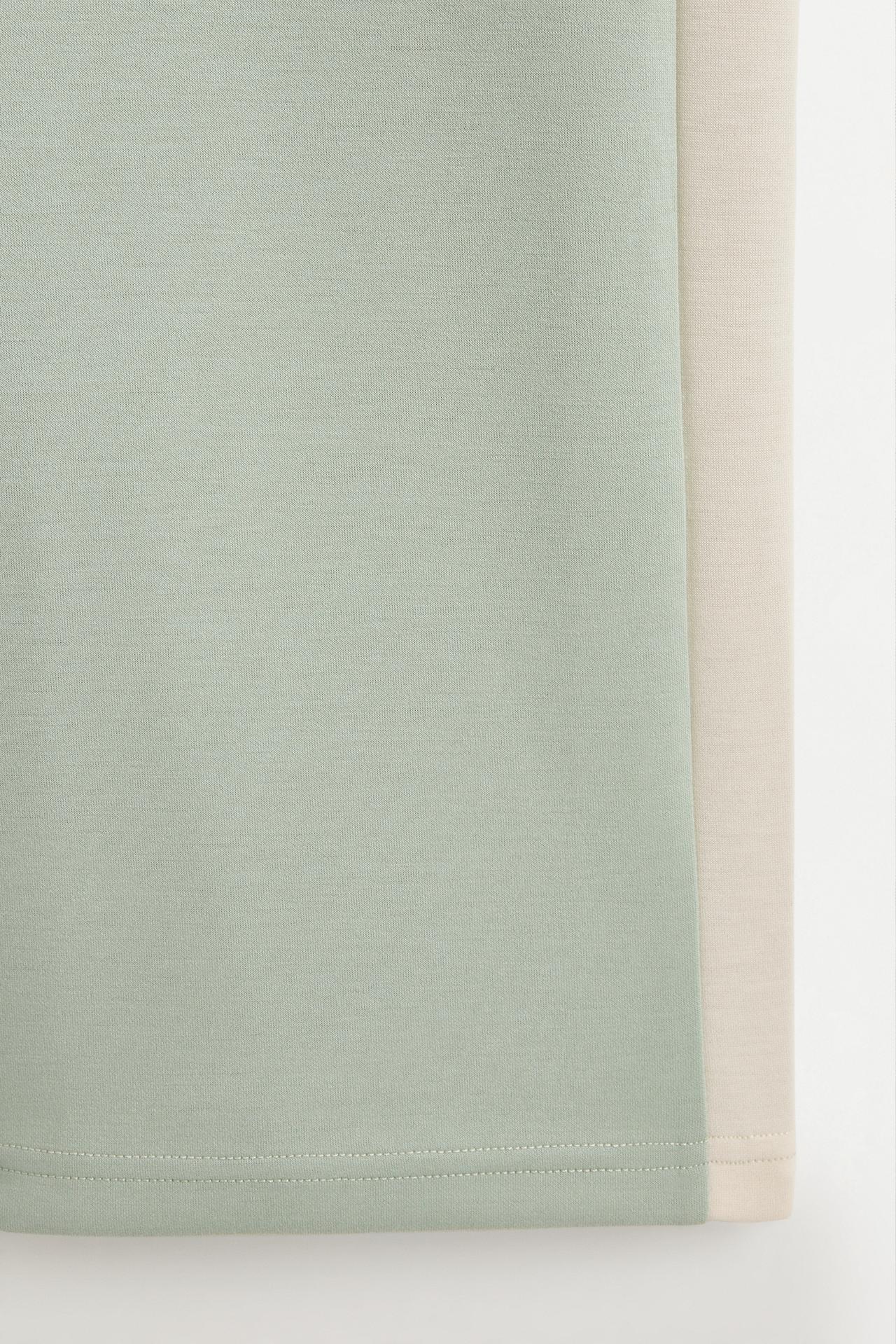 Wide-leg trousers with side stripes — MINT GREEN